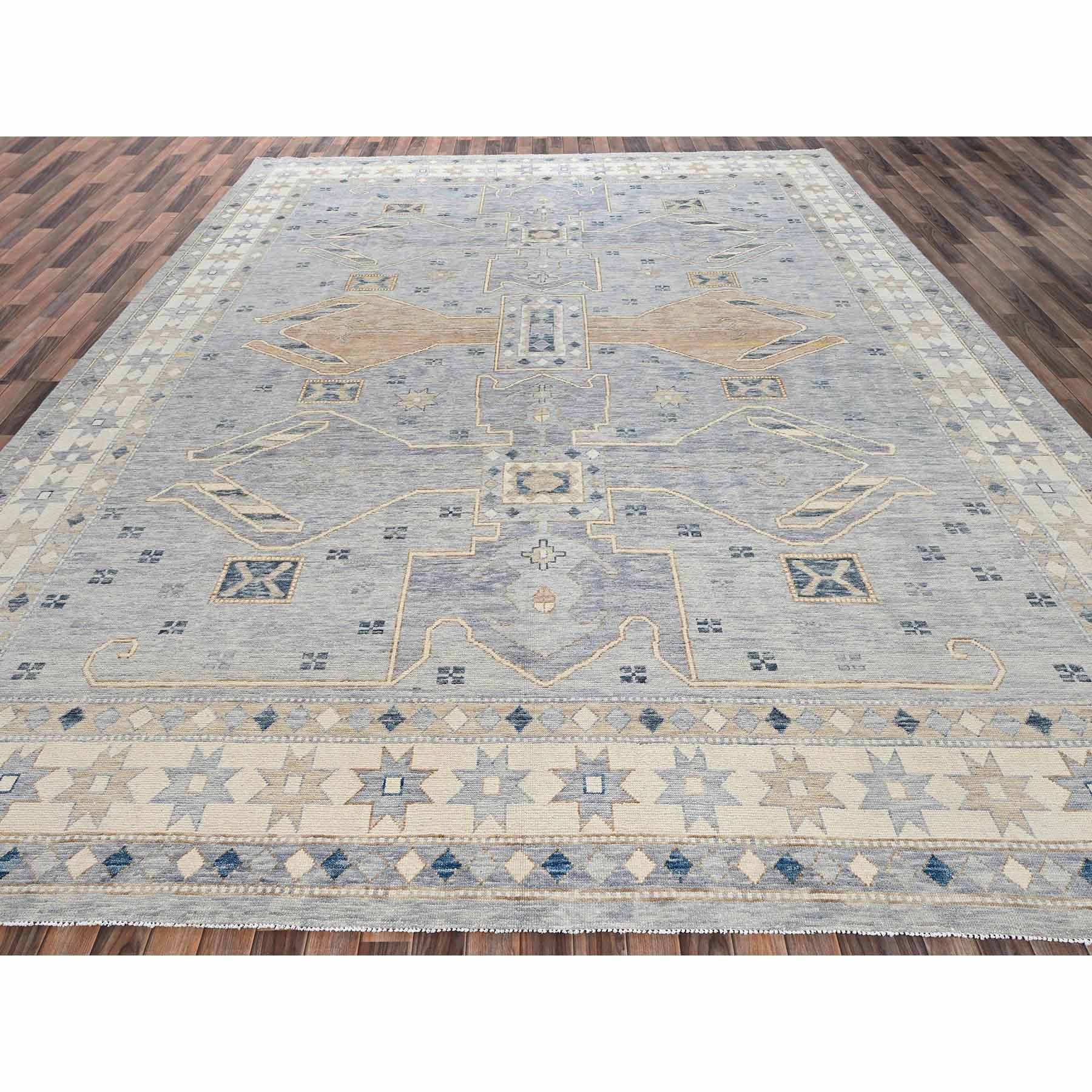 Oushak-And-Peshawar-Hand-Knotted-Rug-12810