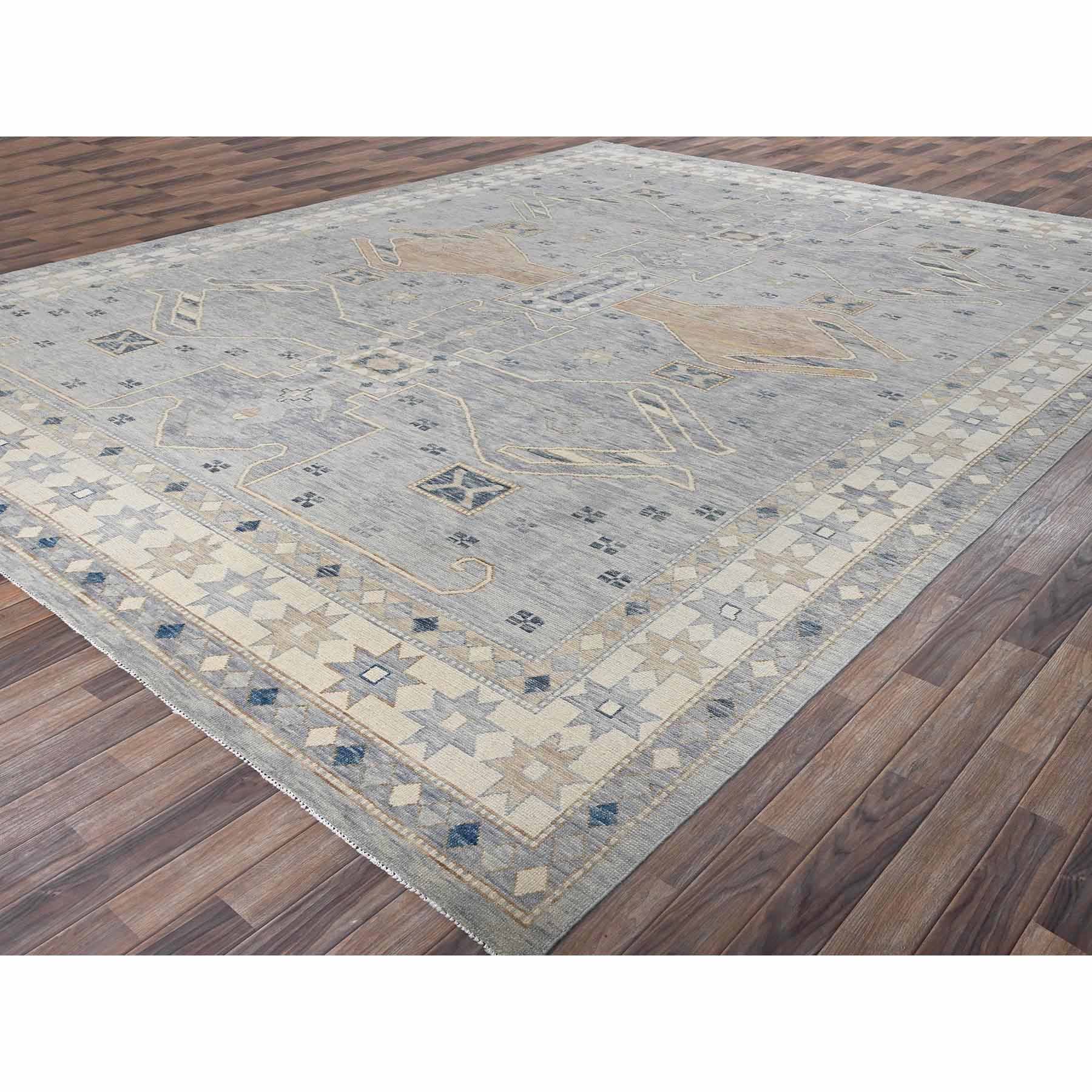 Oushak-And-Peshawar-Hand-Knotted-Rug-12810