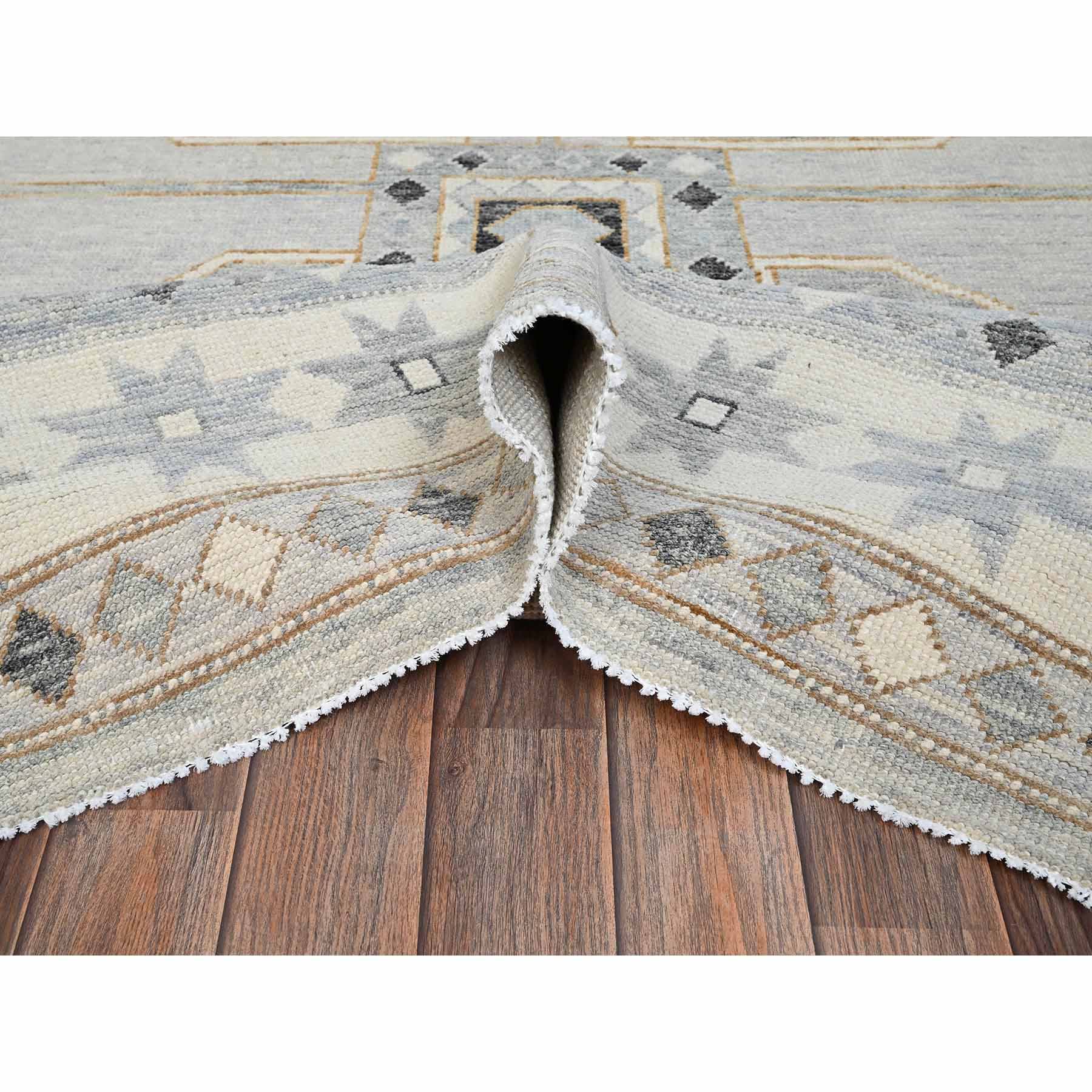 Oushak-And-Peshawar-Hand-Knotted-Rug-12815