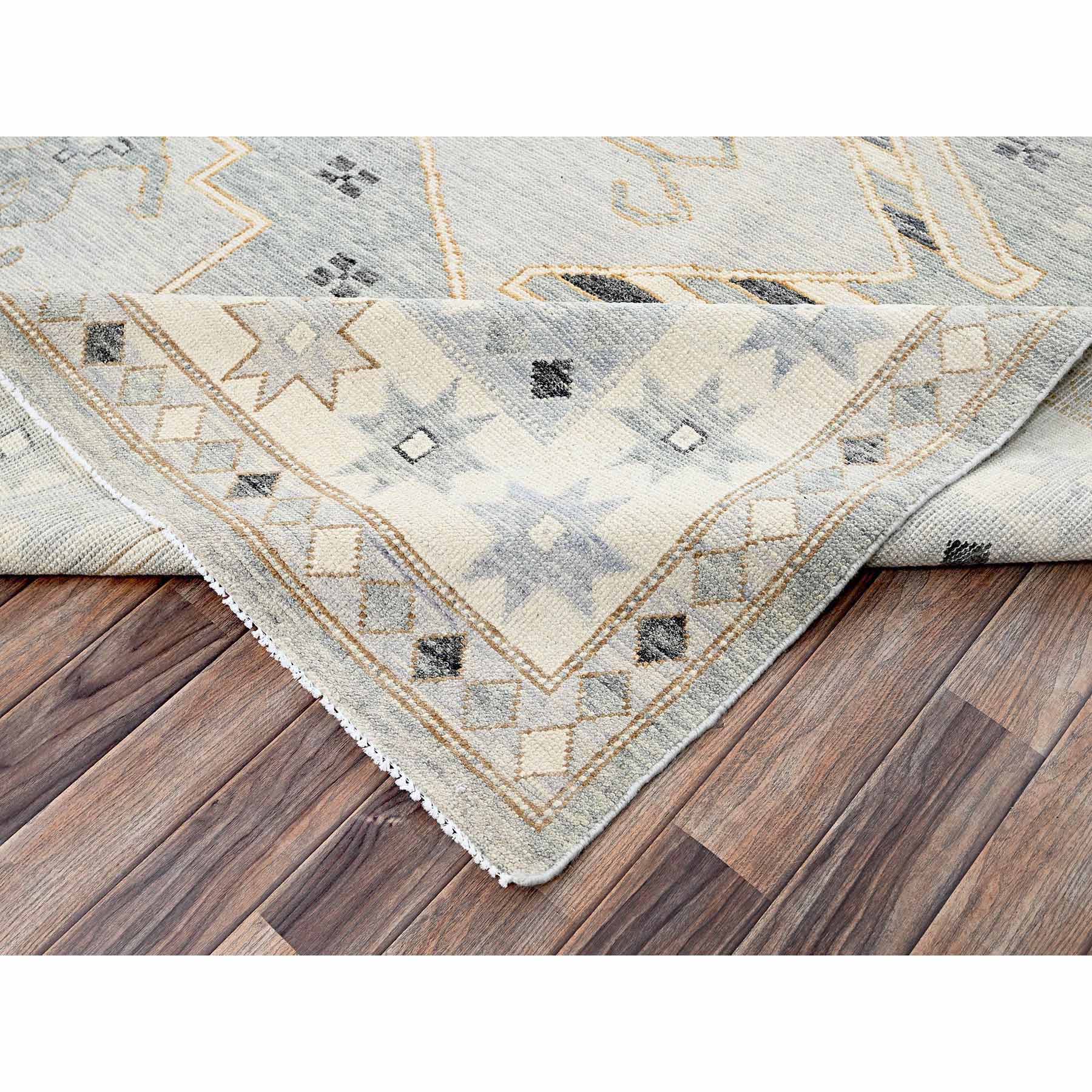 Oushak-And-Peshawar-Hand-Knotted-Rug-12815