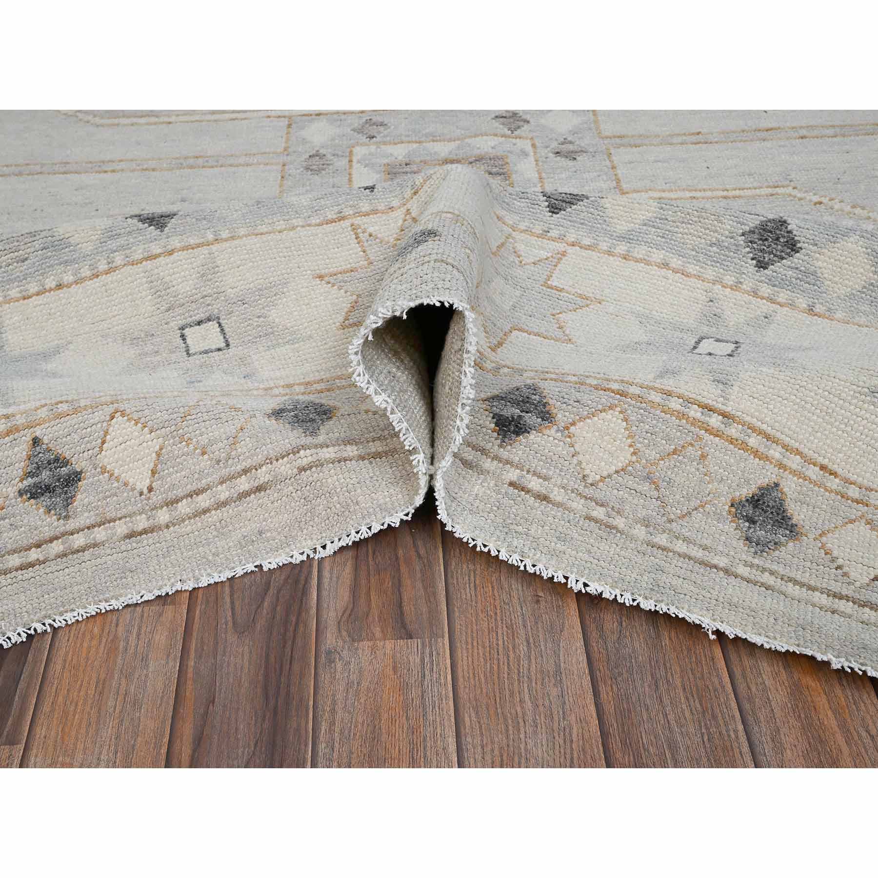 Oushak-And-Peshawar-Hand-Knotted-Rug-12825