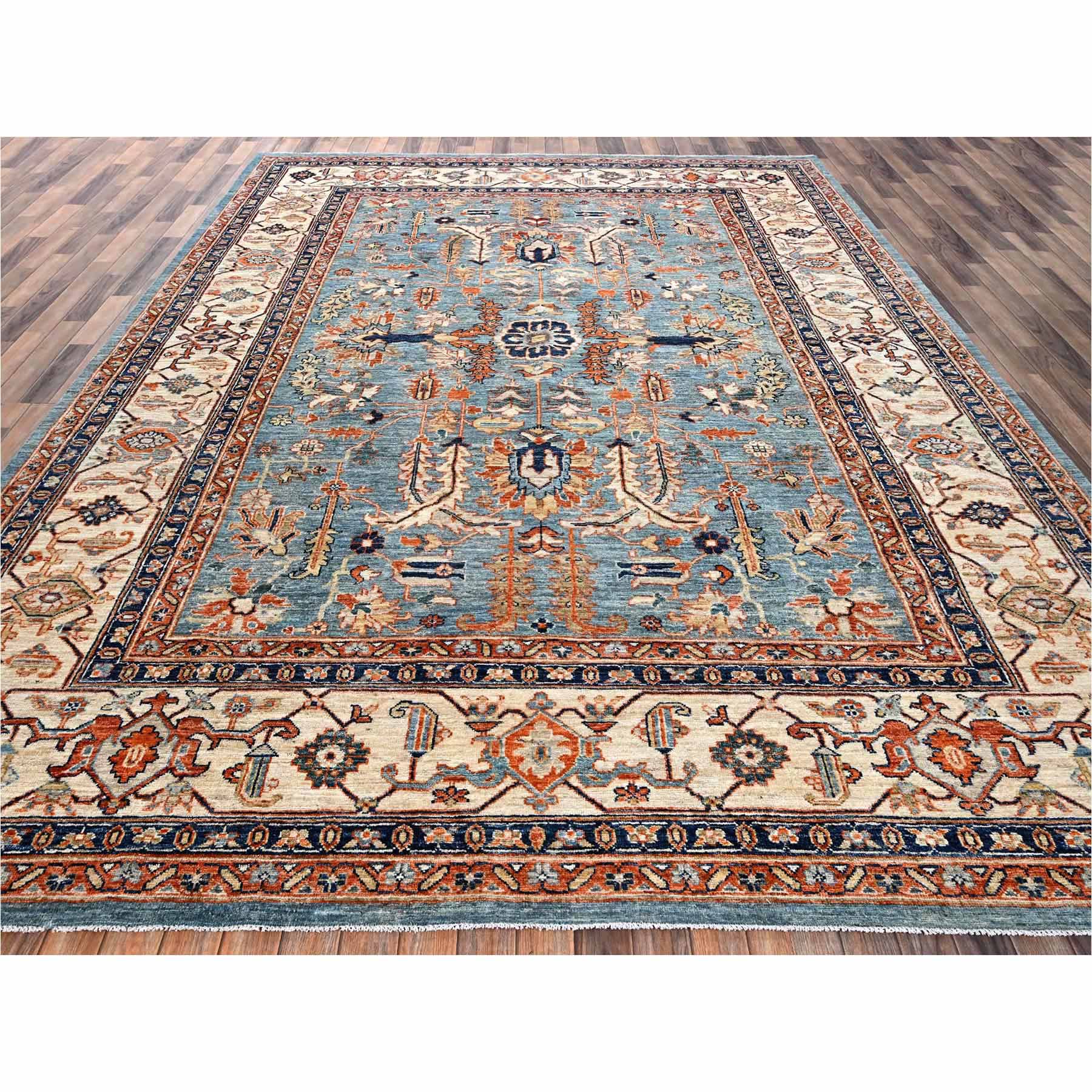Oushak-And-Peshawar-Hand-Knotted-Rug-13255