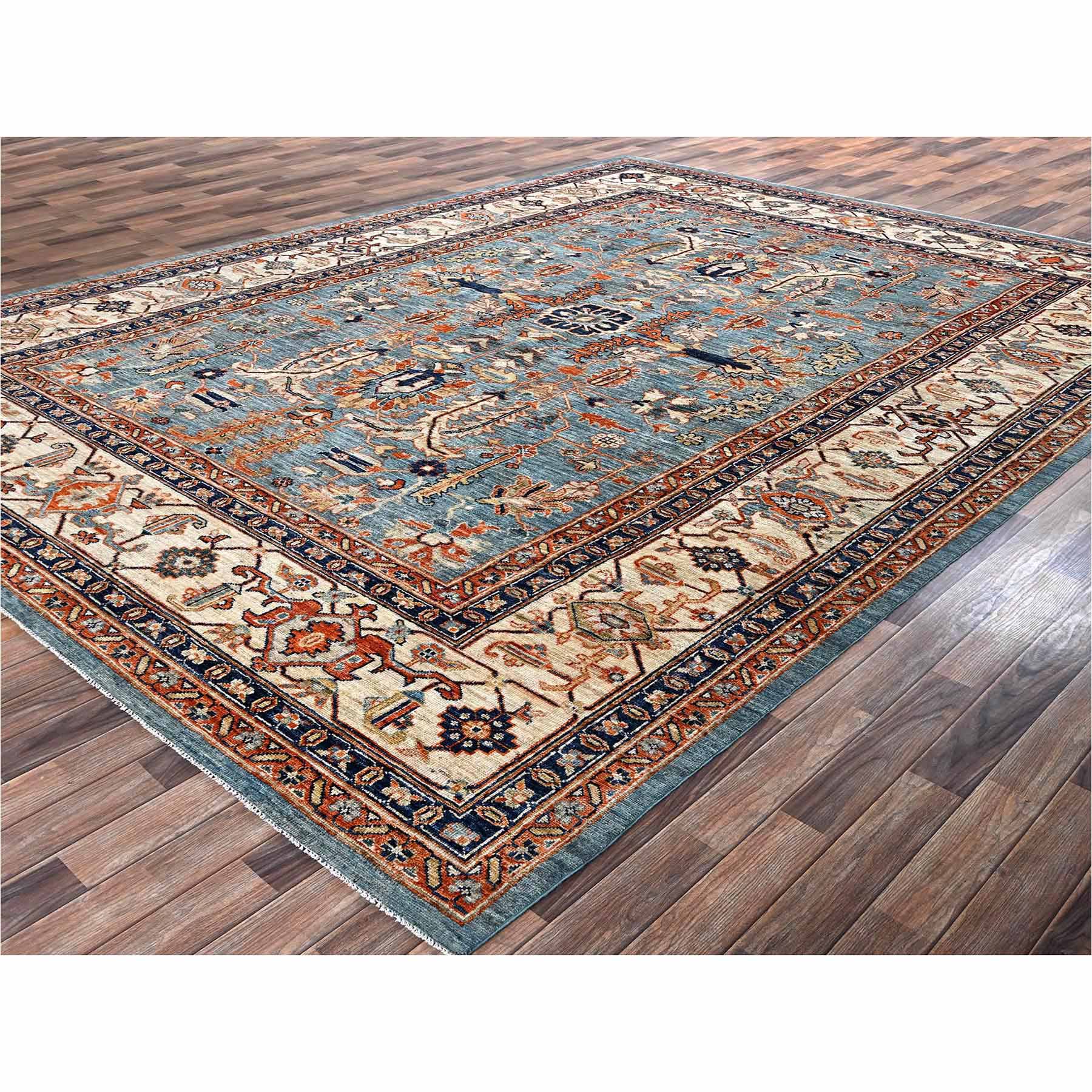 Oushak-And-Peshawar-Hand-Knotted-Rug-13255