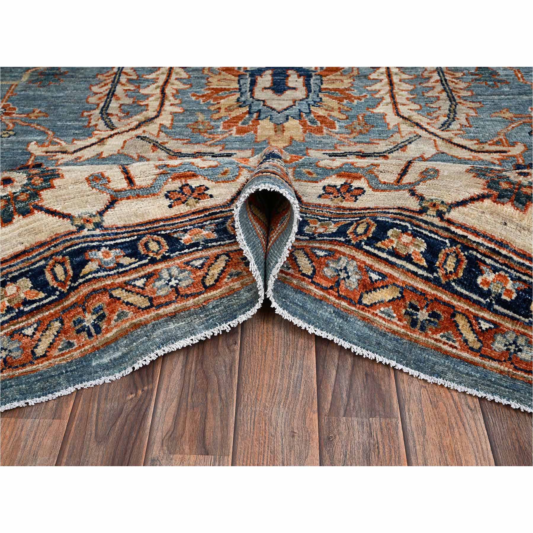 Oushak-And-Peshawar-Hand-Knotted-Rug-13255