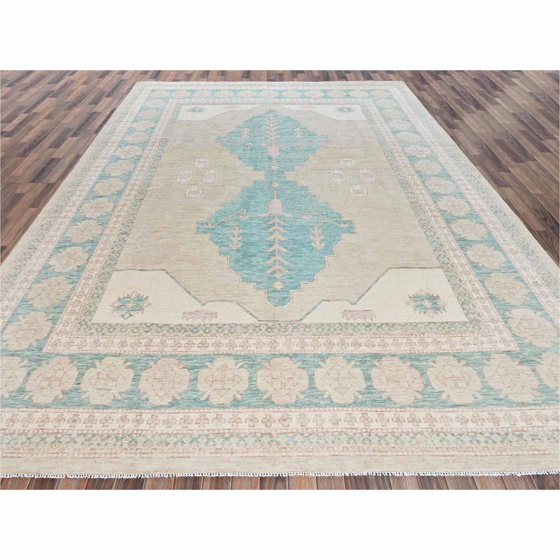 Oushak-And-Peshawar-Hand-Knotted-Rug-13395
