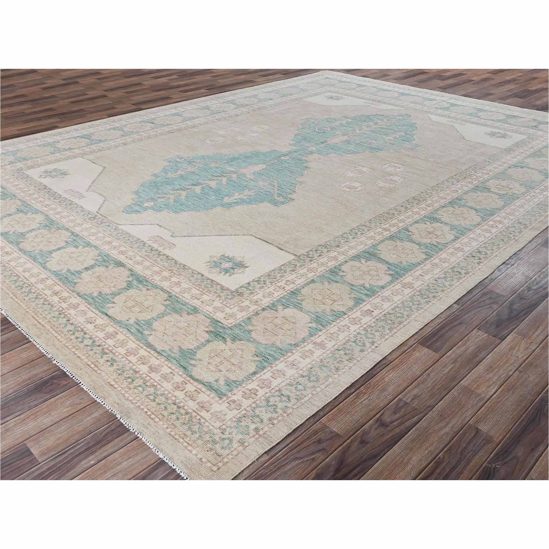 Oushak-And-Peshawar-Hand-Knotted-Rug-13395