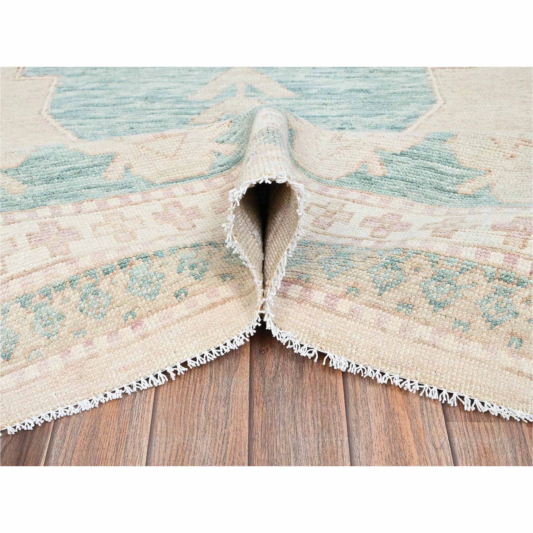Oushak-And-Peshawar-Hand-Knotted-Rug-13415