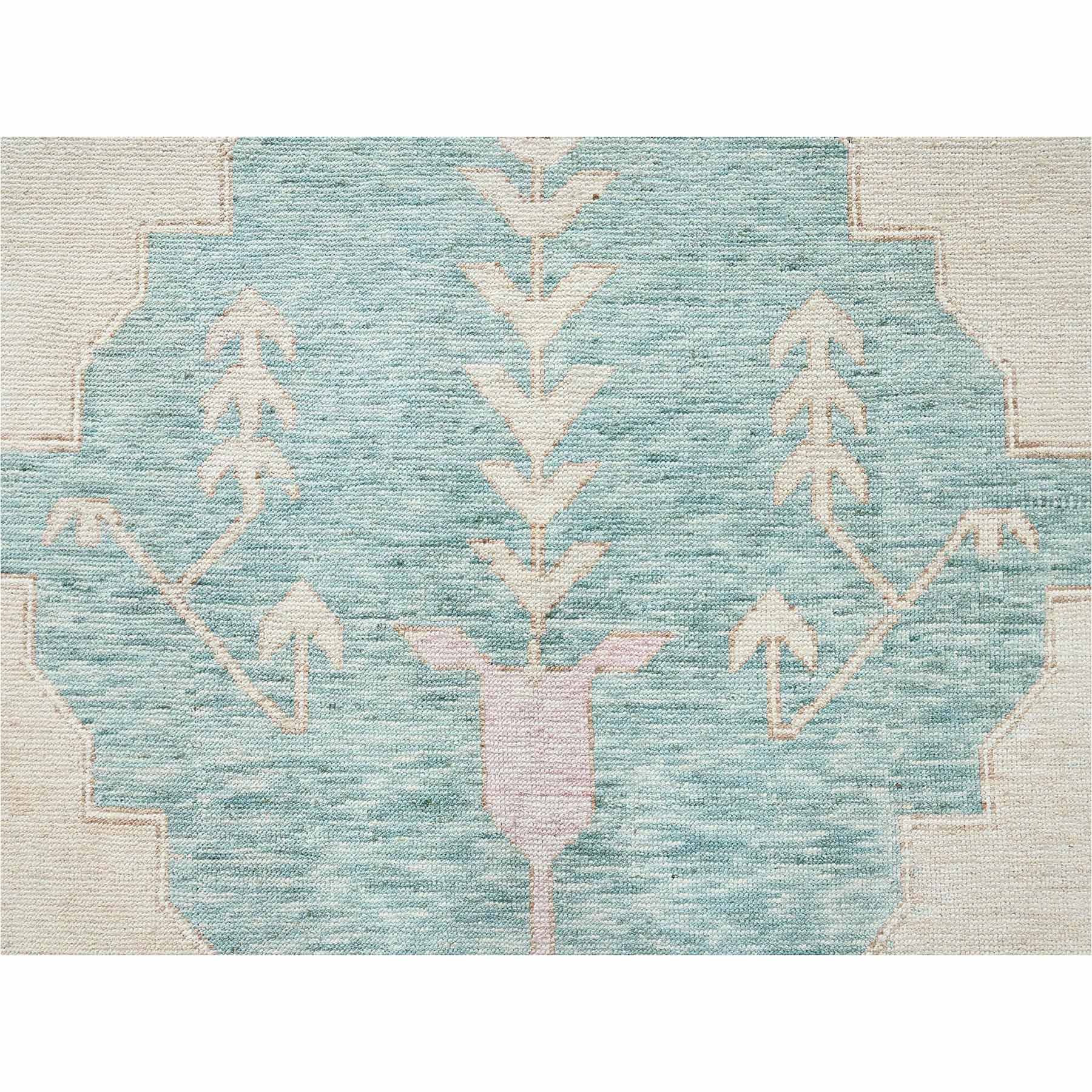 Oushak-And-Peshawar-Hand-Knotted-Rug-13415