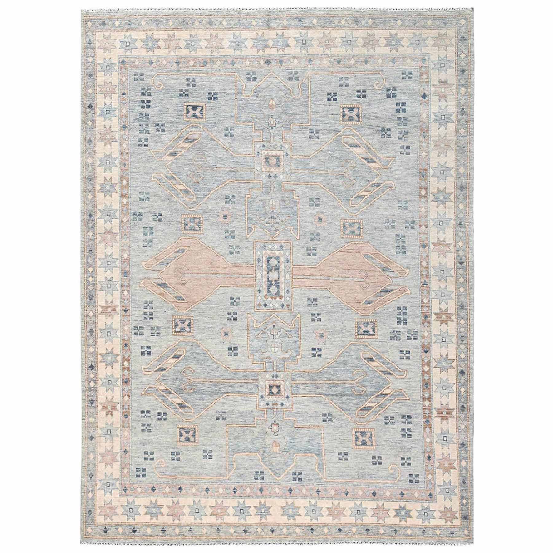 Oushak-And-Peshawar-Hand-Knotted-Rug-13540