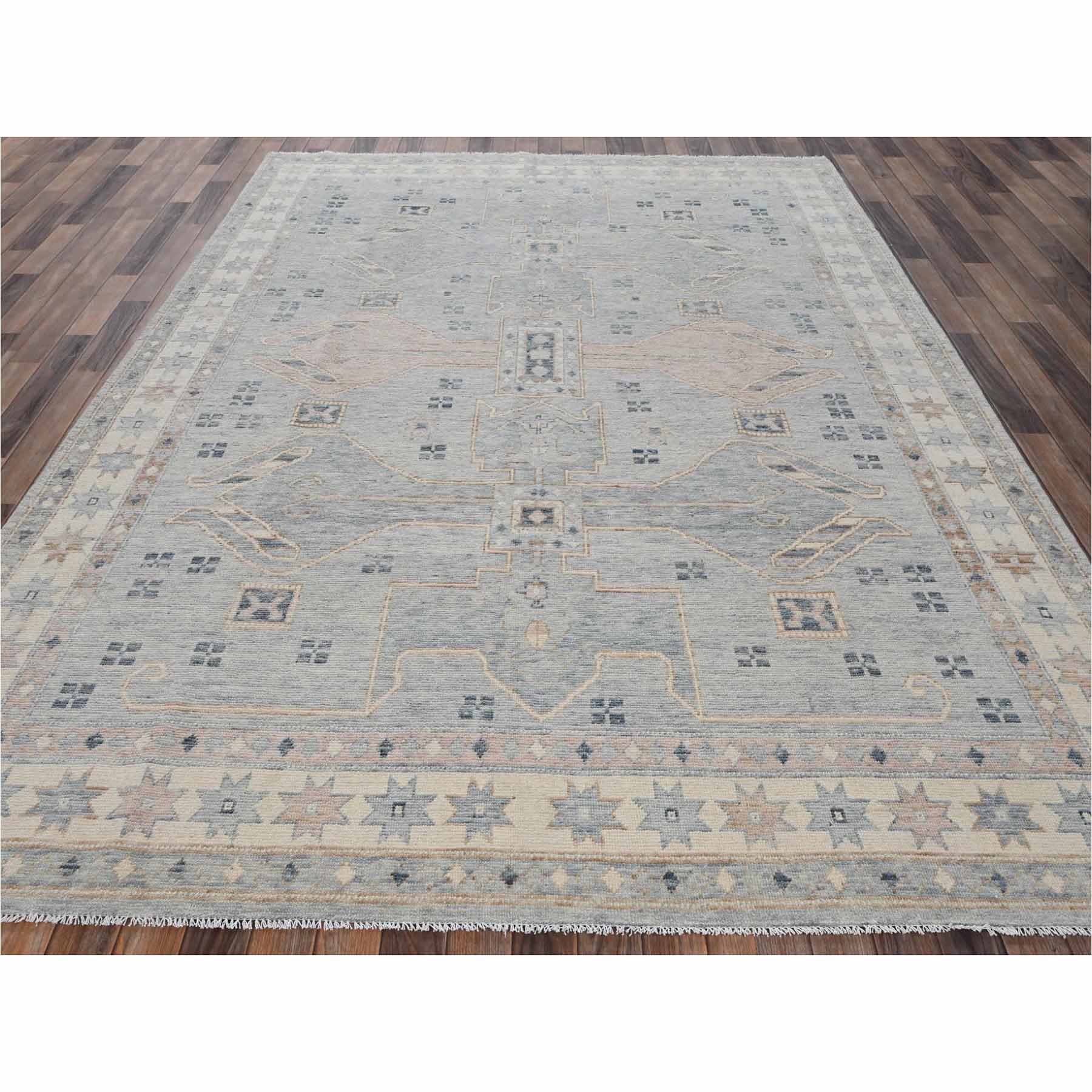 Oushak-And-Peshawar-Hand-Knotted-Rug-13540