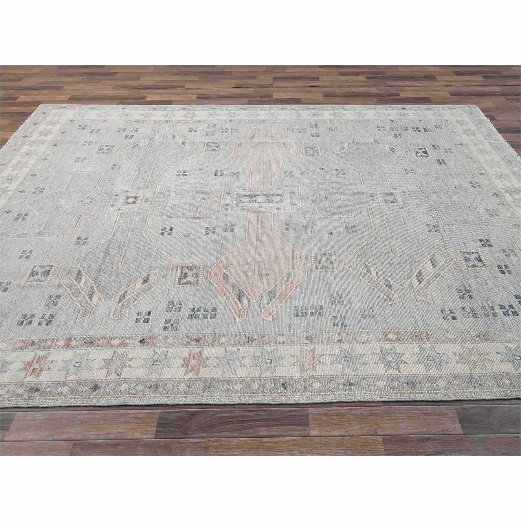 Oushak-And-Peshawar-Hand-Knotted-Rug-13540