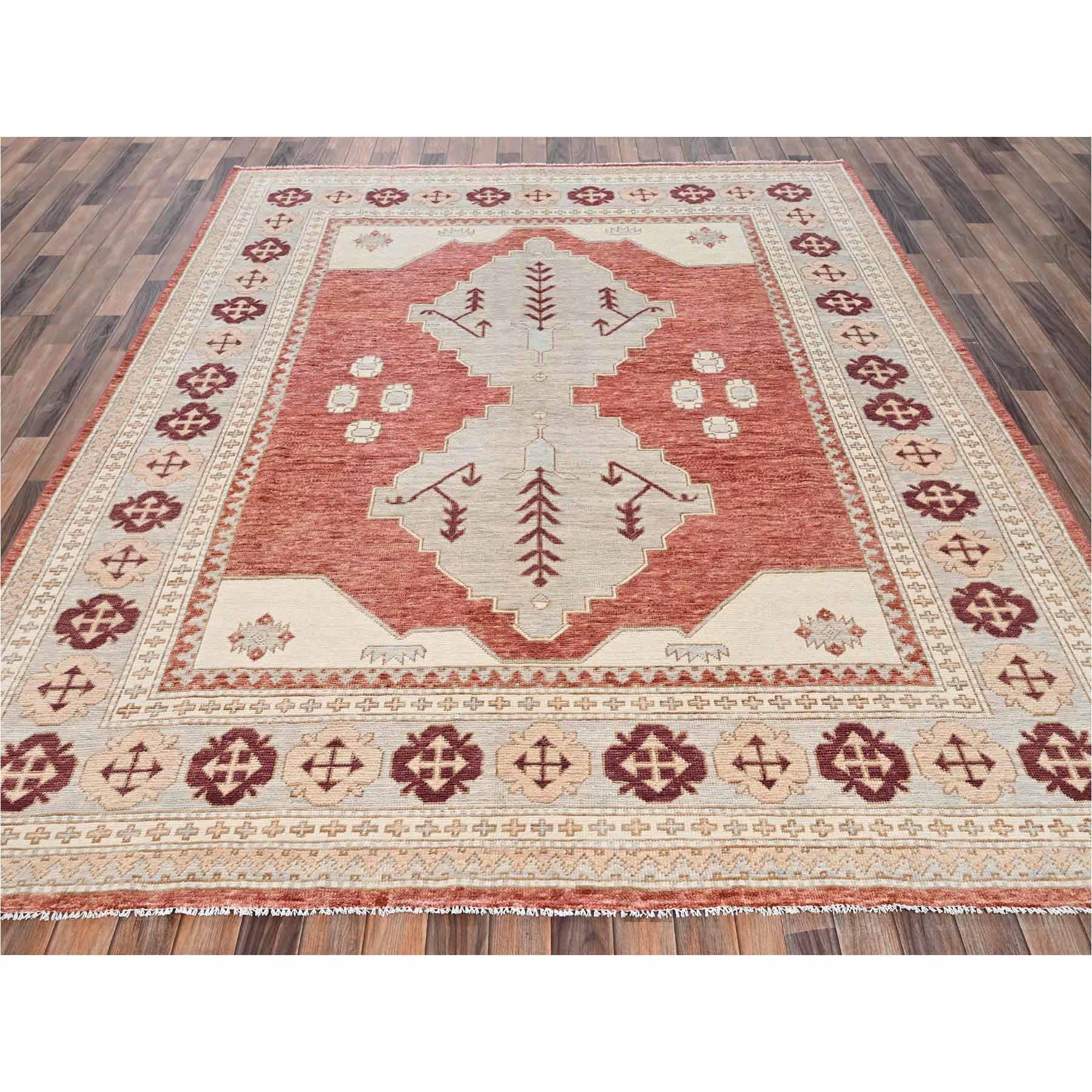 Oushak-And-Peshawar-Hand-Knotted-Rug-13545