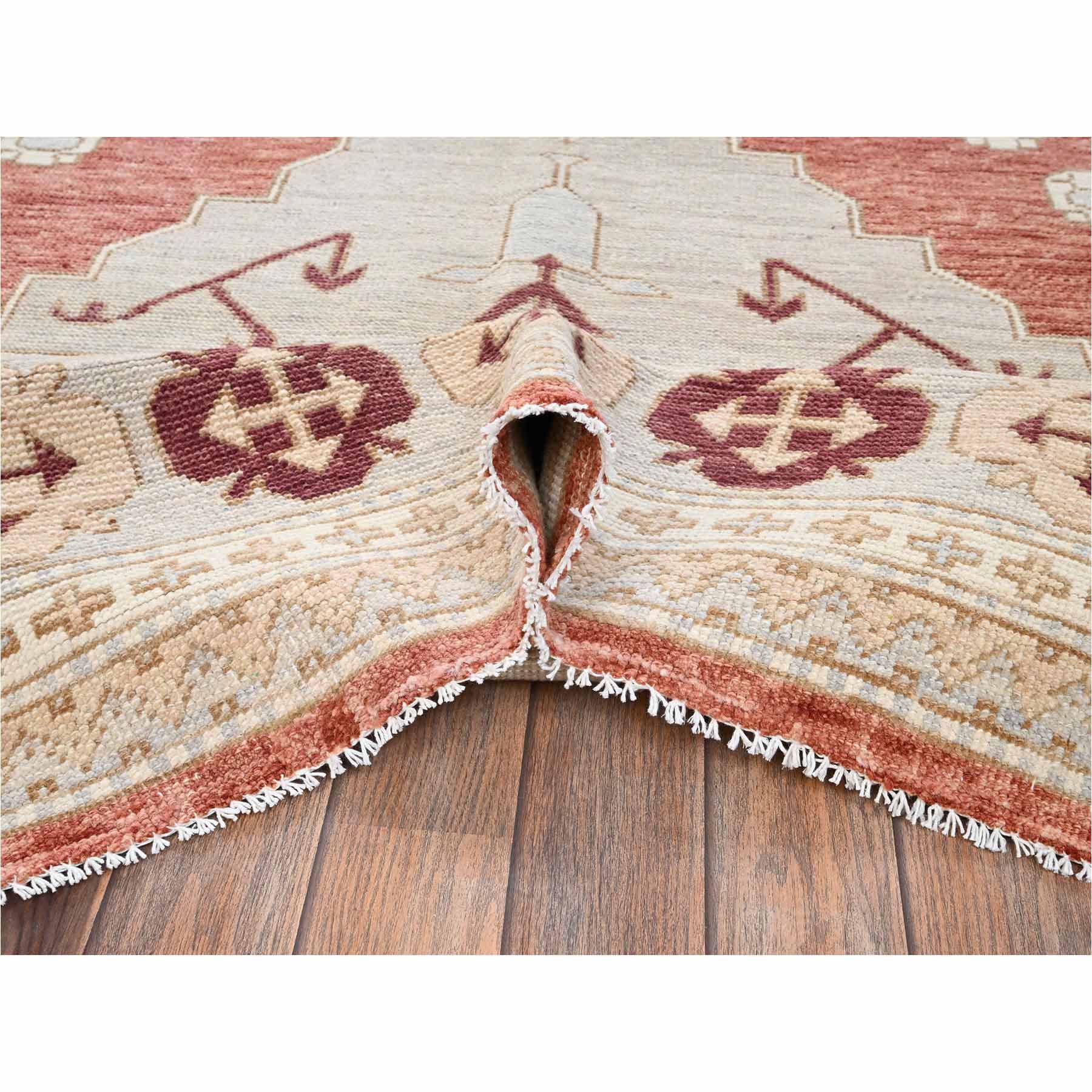 Oushak-And-Peshawar-Hand-Knotted-Rug-13545