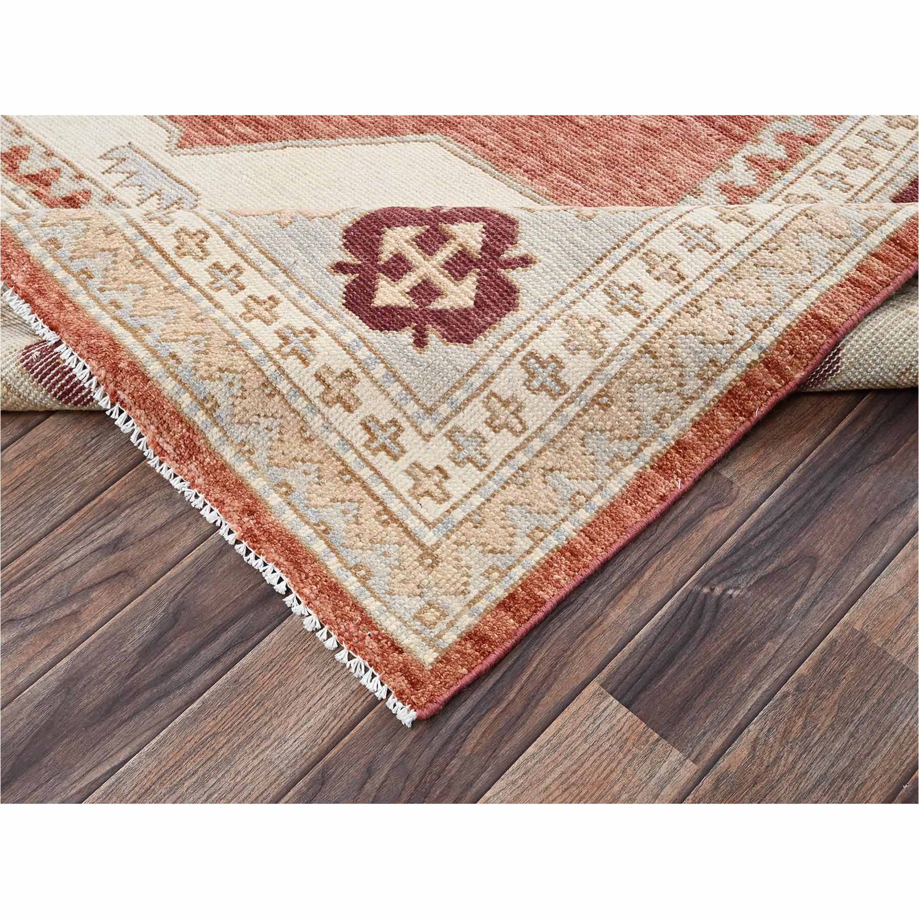 Oushak-And-Peshawar-Hand-Knotted-Rug-13545