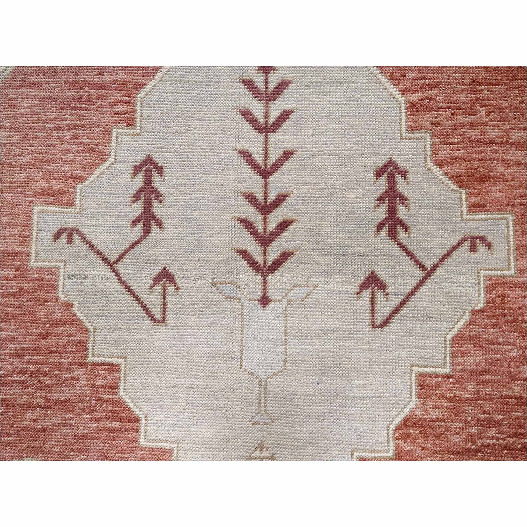 Oushak-And-Peshawar-Hand-Knotted-Rug-13545
