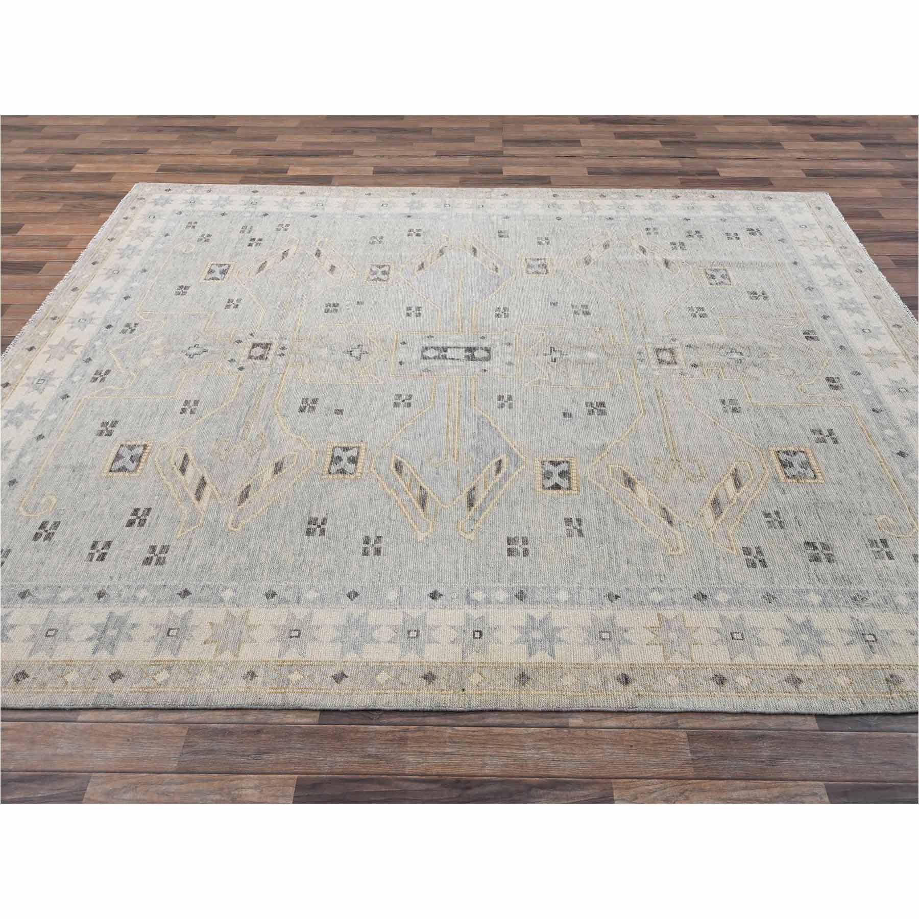 Oushak-And-Peshawar-Hand-Knotted-Rug-13550