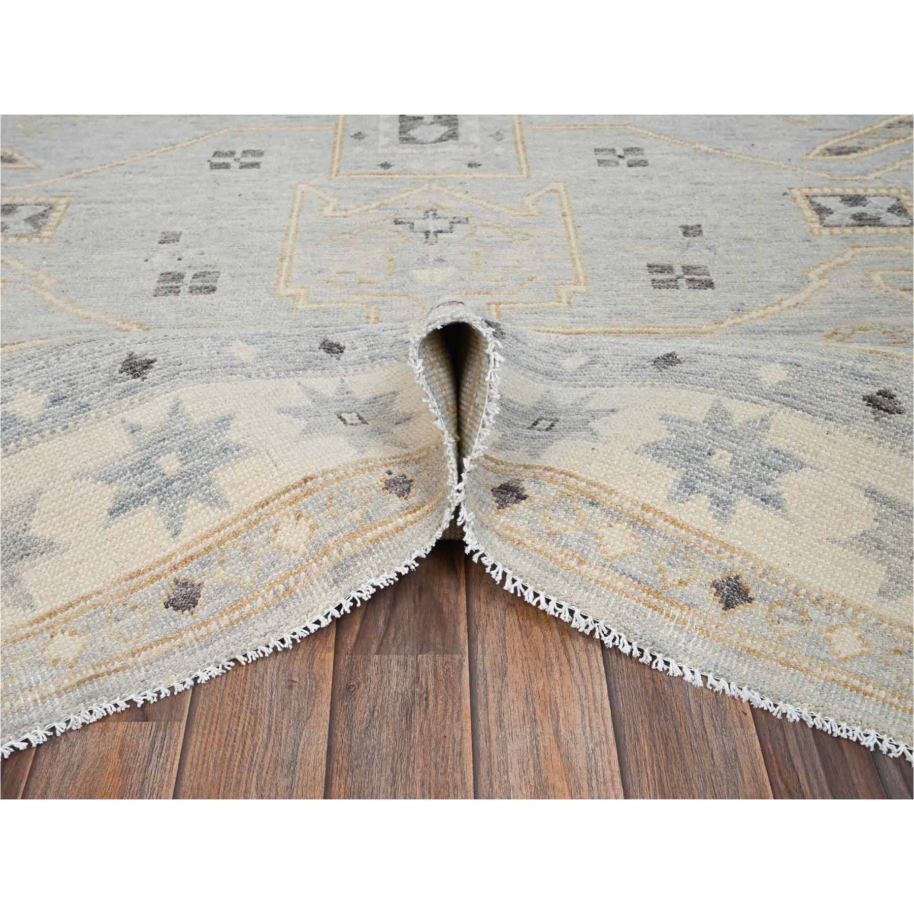 Oushak-And-Peshawar-Hand-Knotted-Rug-13550