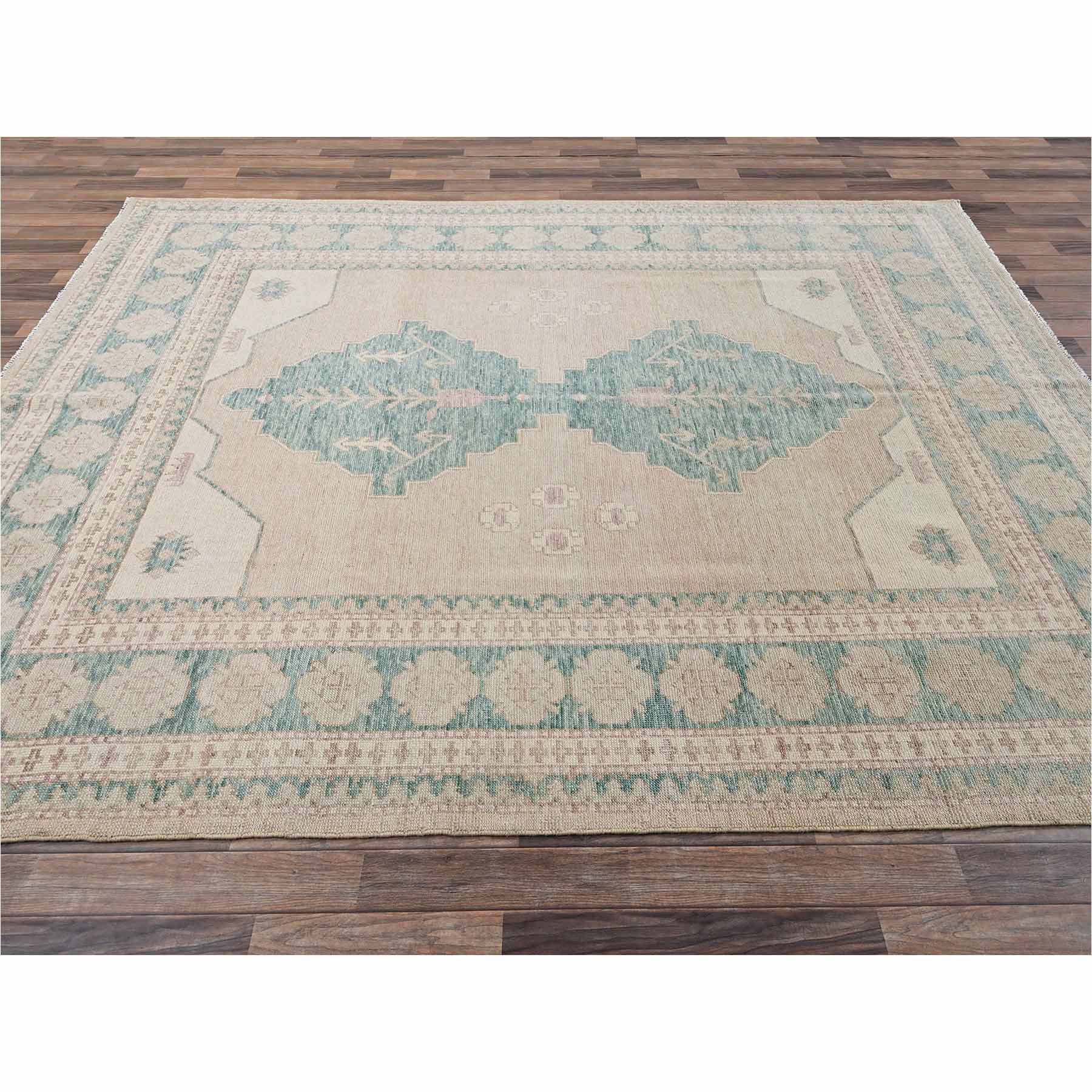 Oushak-And-Peshawar-Hand-Knotted-Rug-13560
