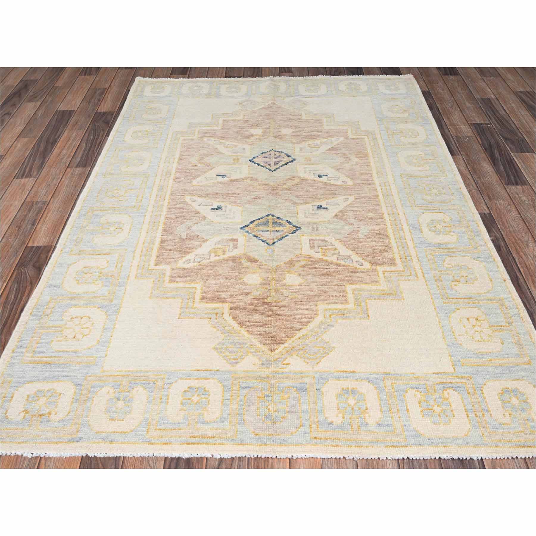 Oushak-And-Peshawar-Hand-Knotted-Rug-13565