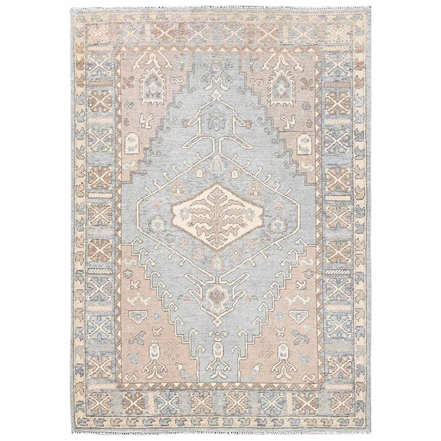 Oushak-And-Peshawar-Hand-Knotted-Rug-13590