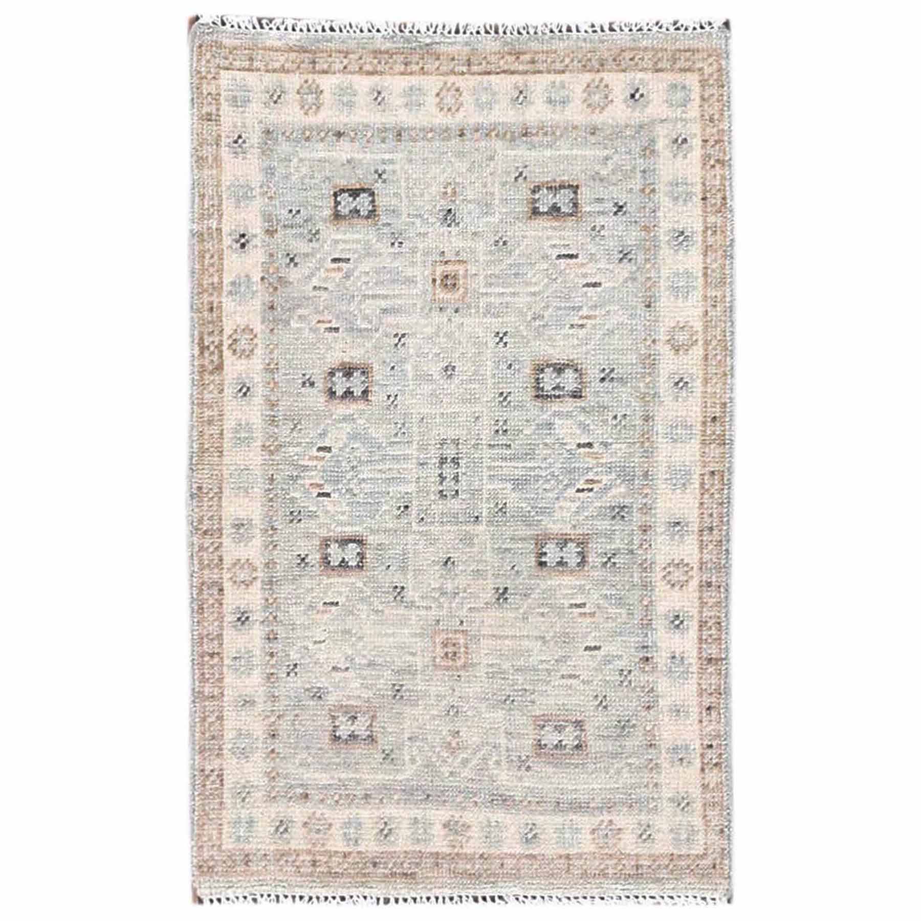 Oushak-And-Peshawar-Hand-Knotted-Rug-13645