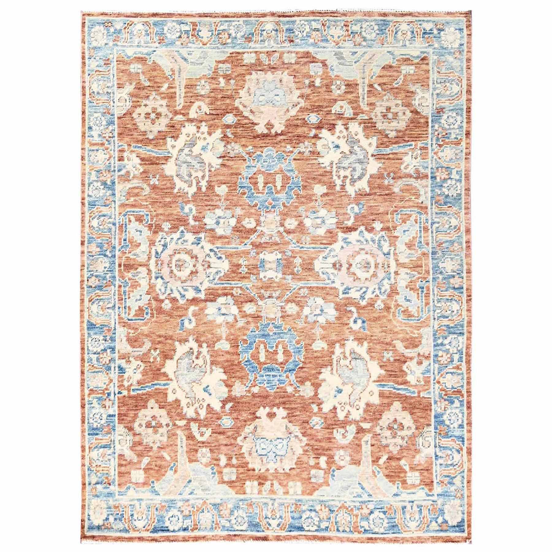 Oushak-And-Peshawar-Hand-Knotted-Rug-13810