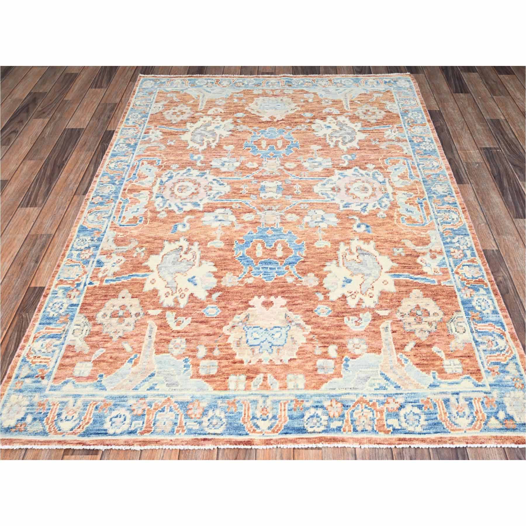 Oushak-And-Peshawar-Hand-Knotted-Rug-13810