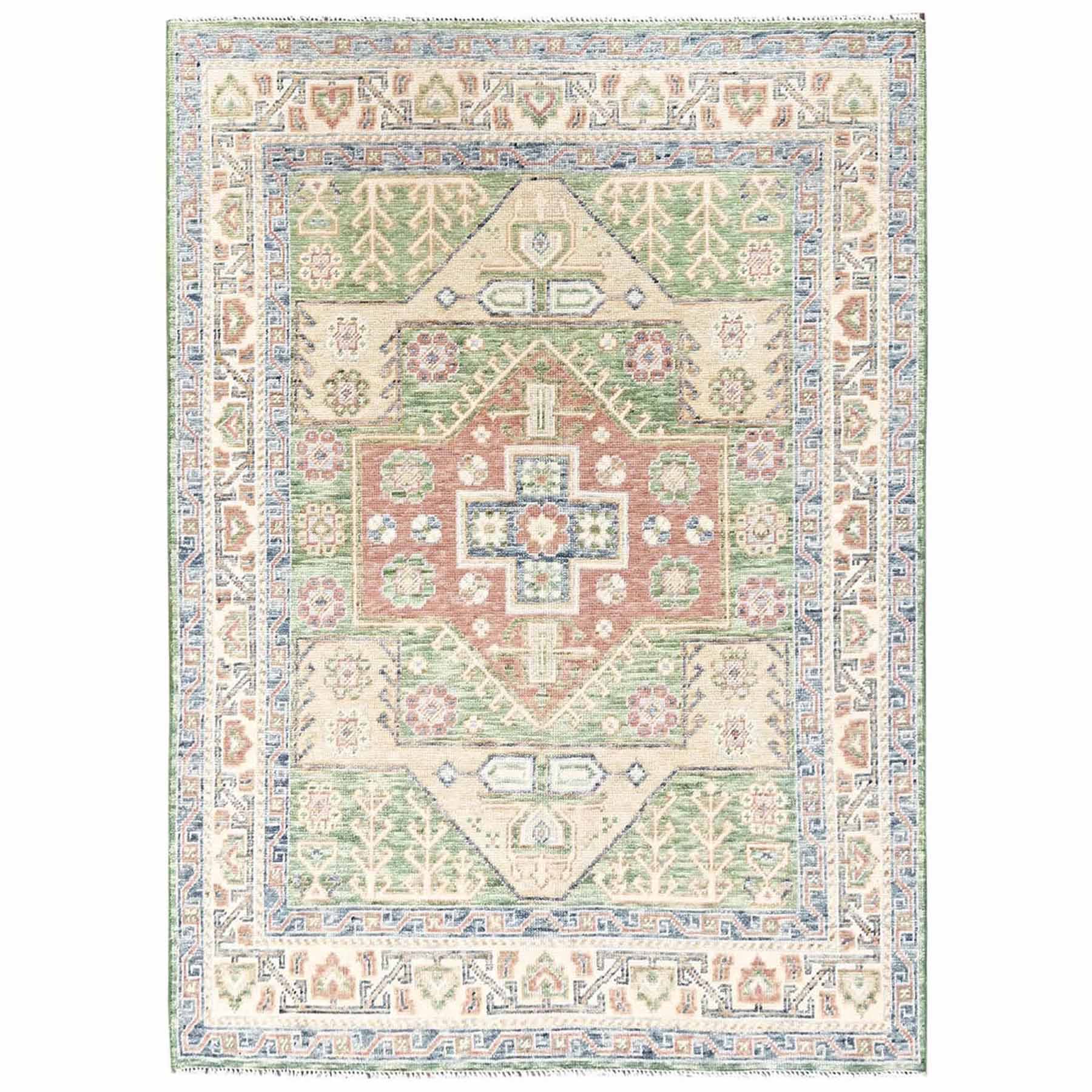 Oushak-And-Peshawar-Hand-Knotted-Rug-13820