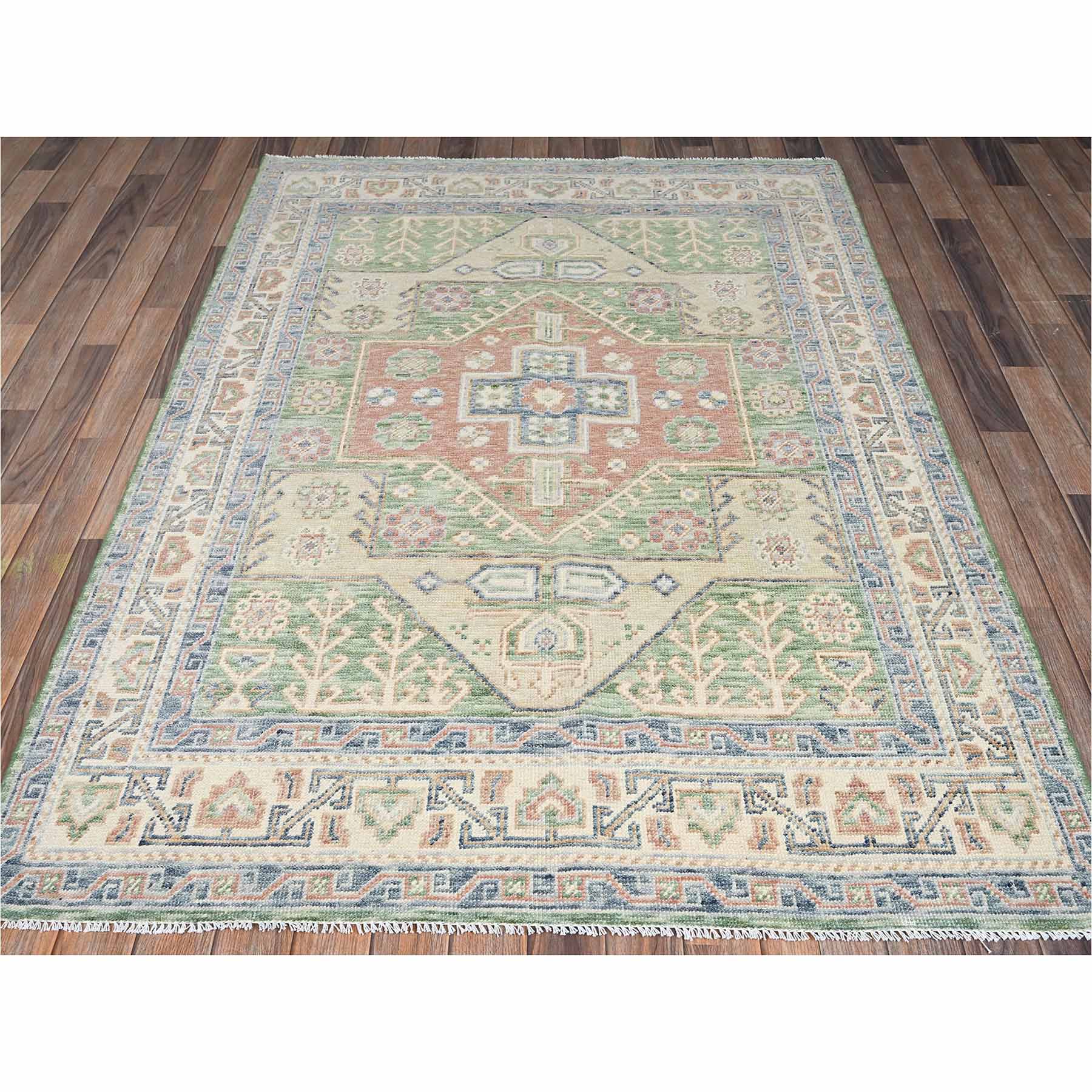 Oushak-And-Peshawar-Hand-Knotted-Rug-13820