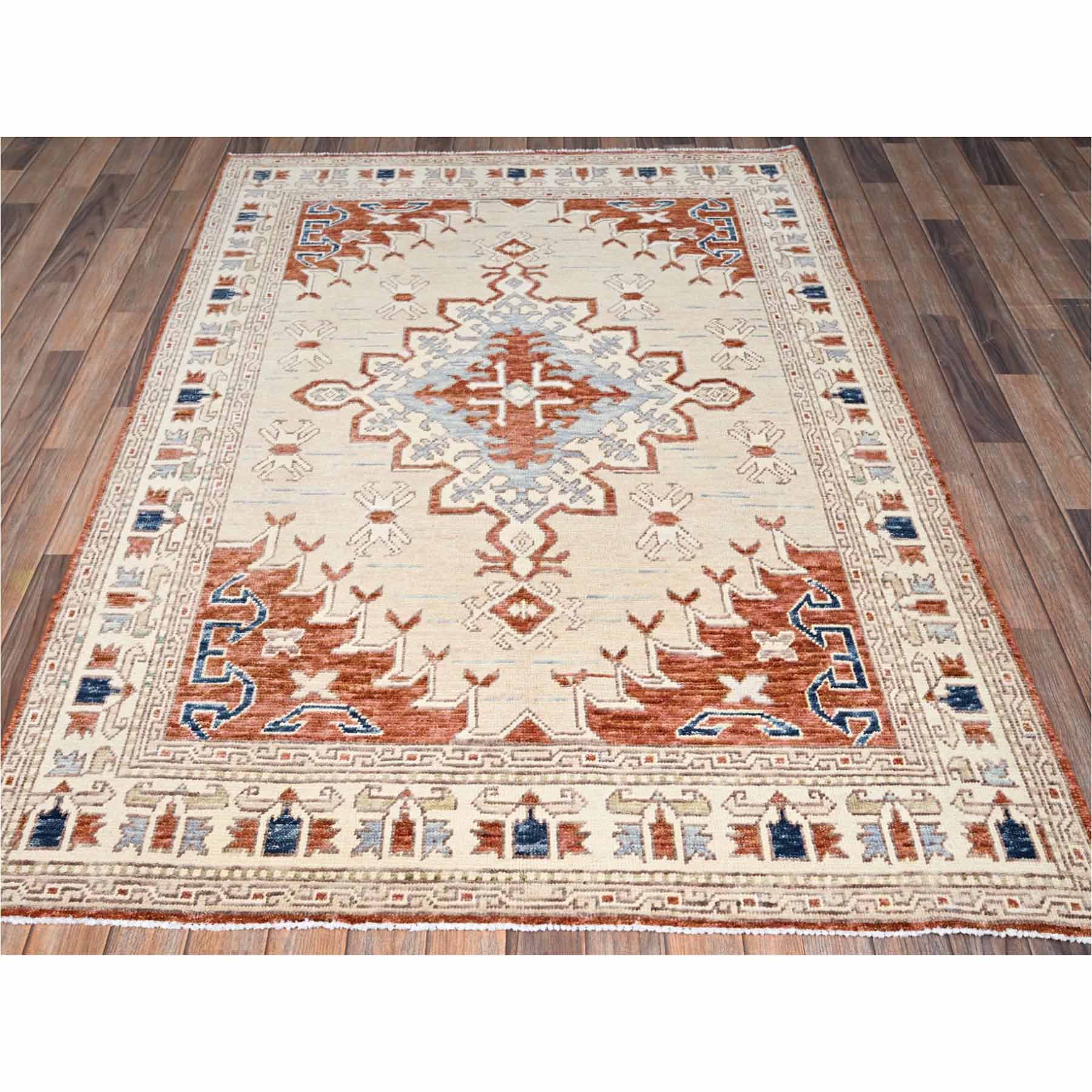 Oushak-And-Peshawar-Hand-Knotted-Rug-13830