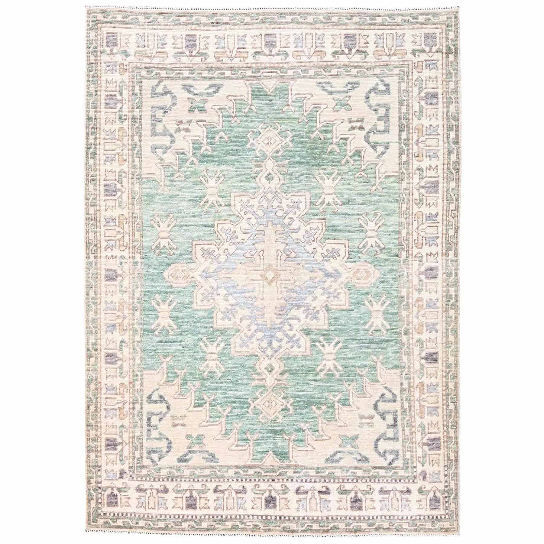 Oushak-And-Peshawar-Hand-Knotted-Rug-13855
