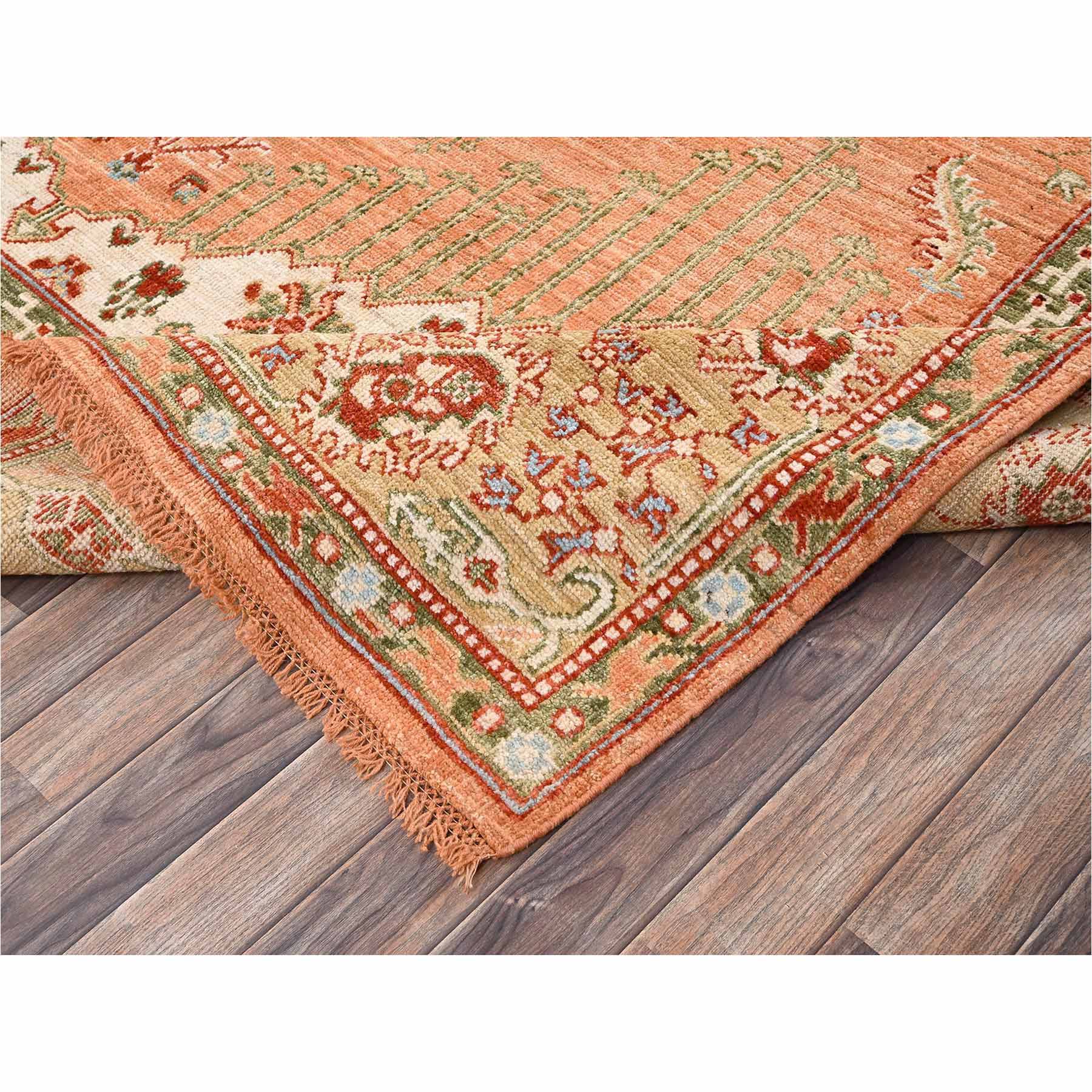 Oushak-And-Peshawar-Hand-Knotted-Rug-13880