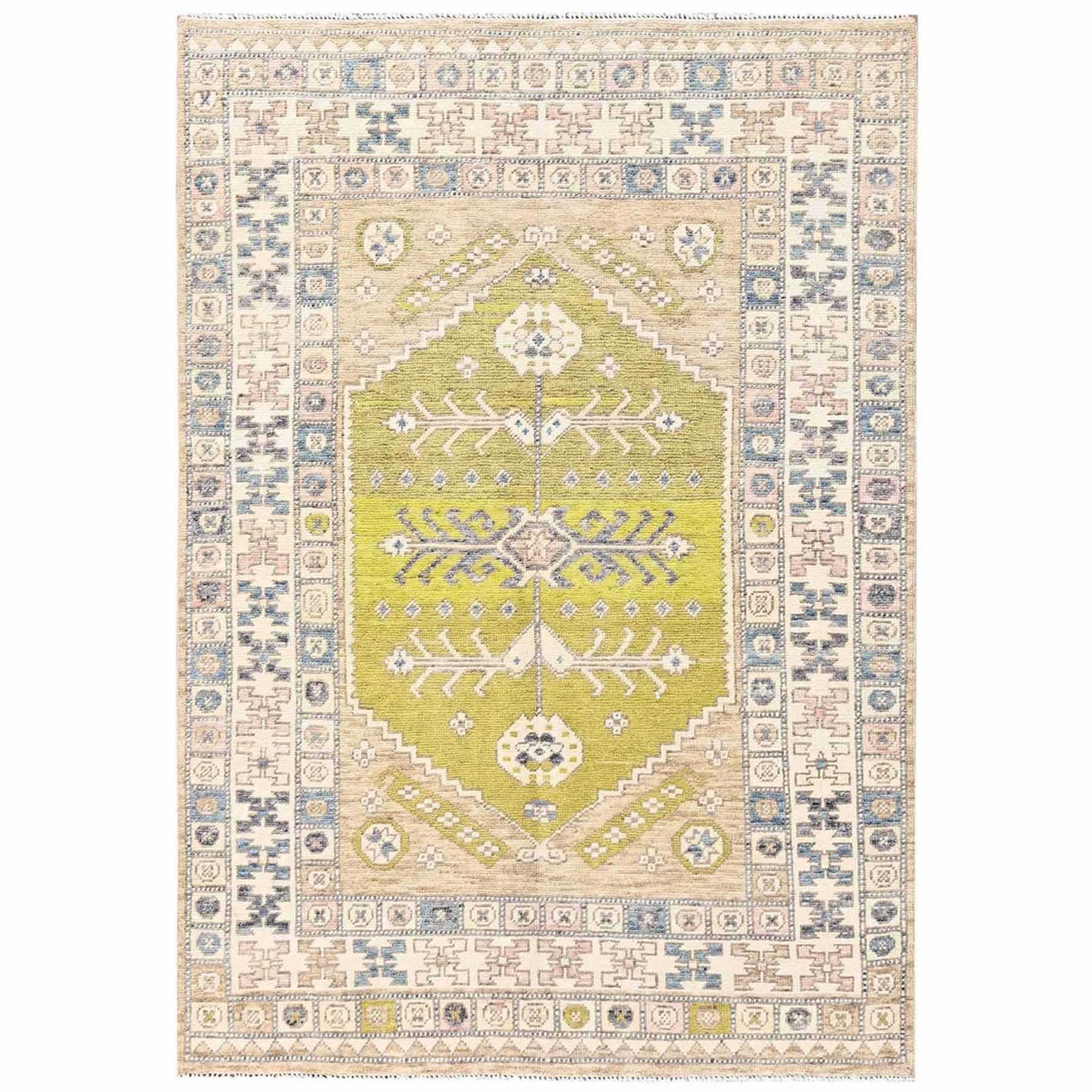 Oushak-And-Peshawar-Hand-Knotted-Rug-13920