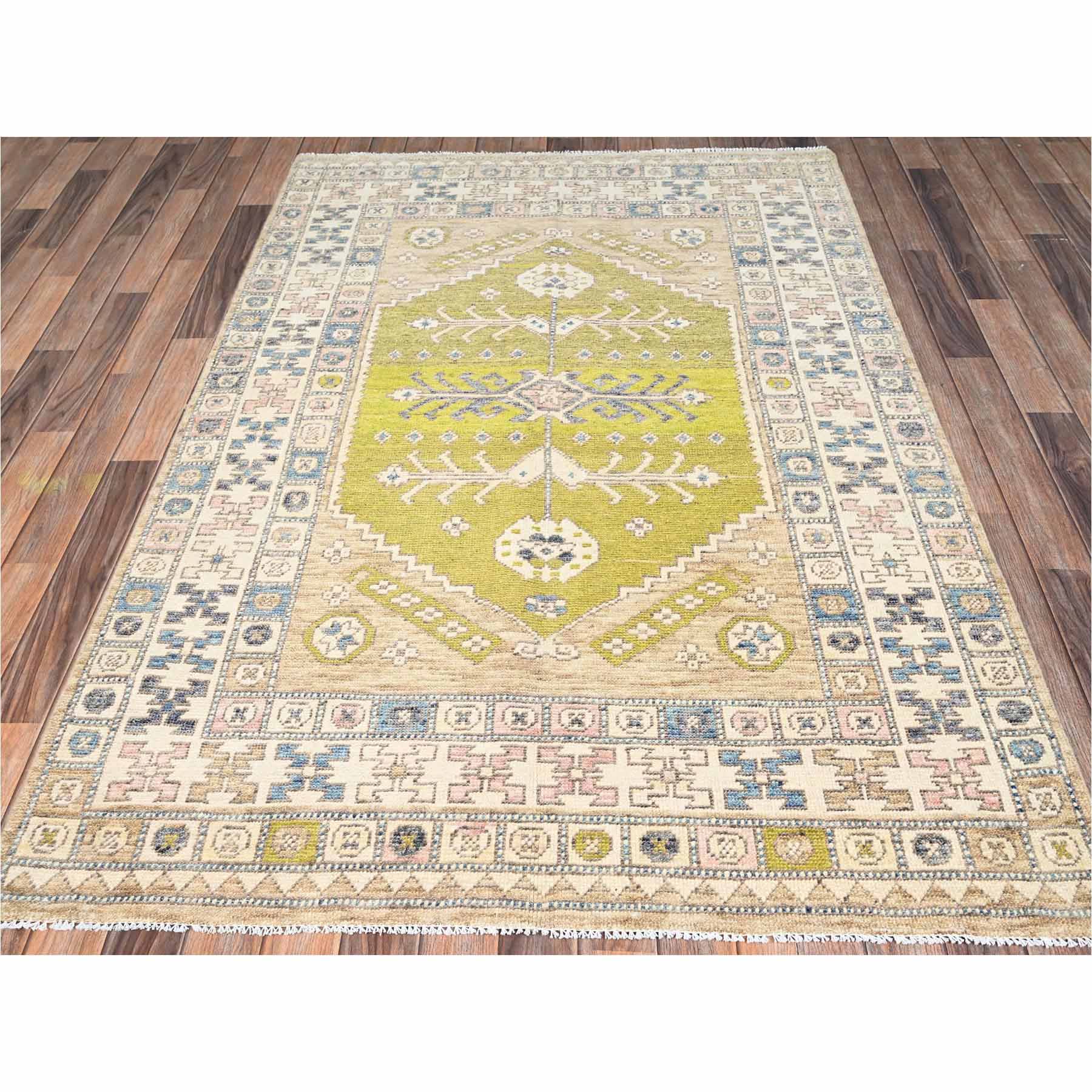 Oushak-And-Peshawar-Hand-Knotted-Rug-13920