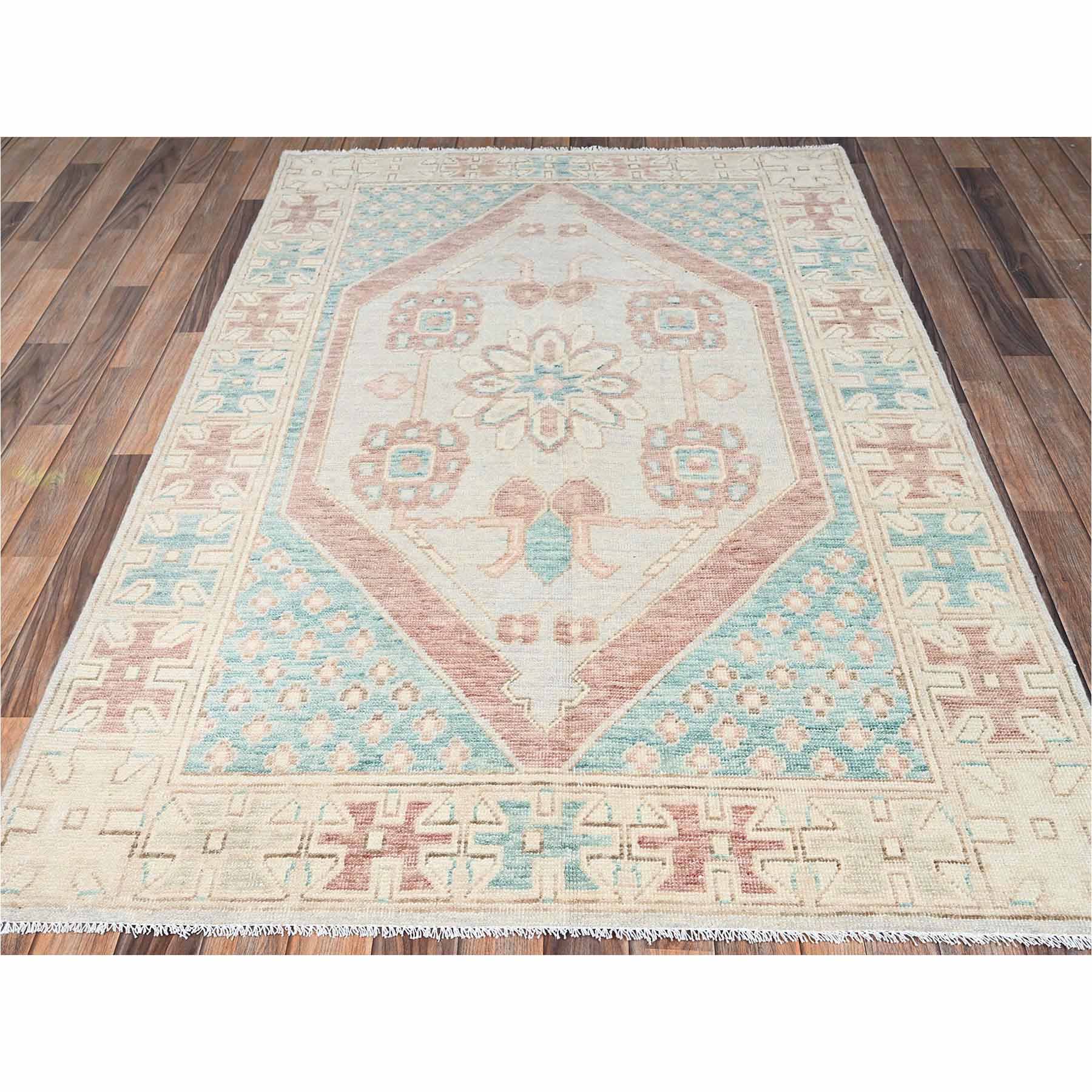 Oushak-And-Peshawar-Hand-Knotted-Rug-13925