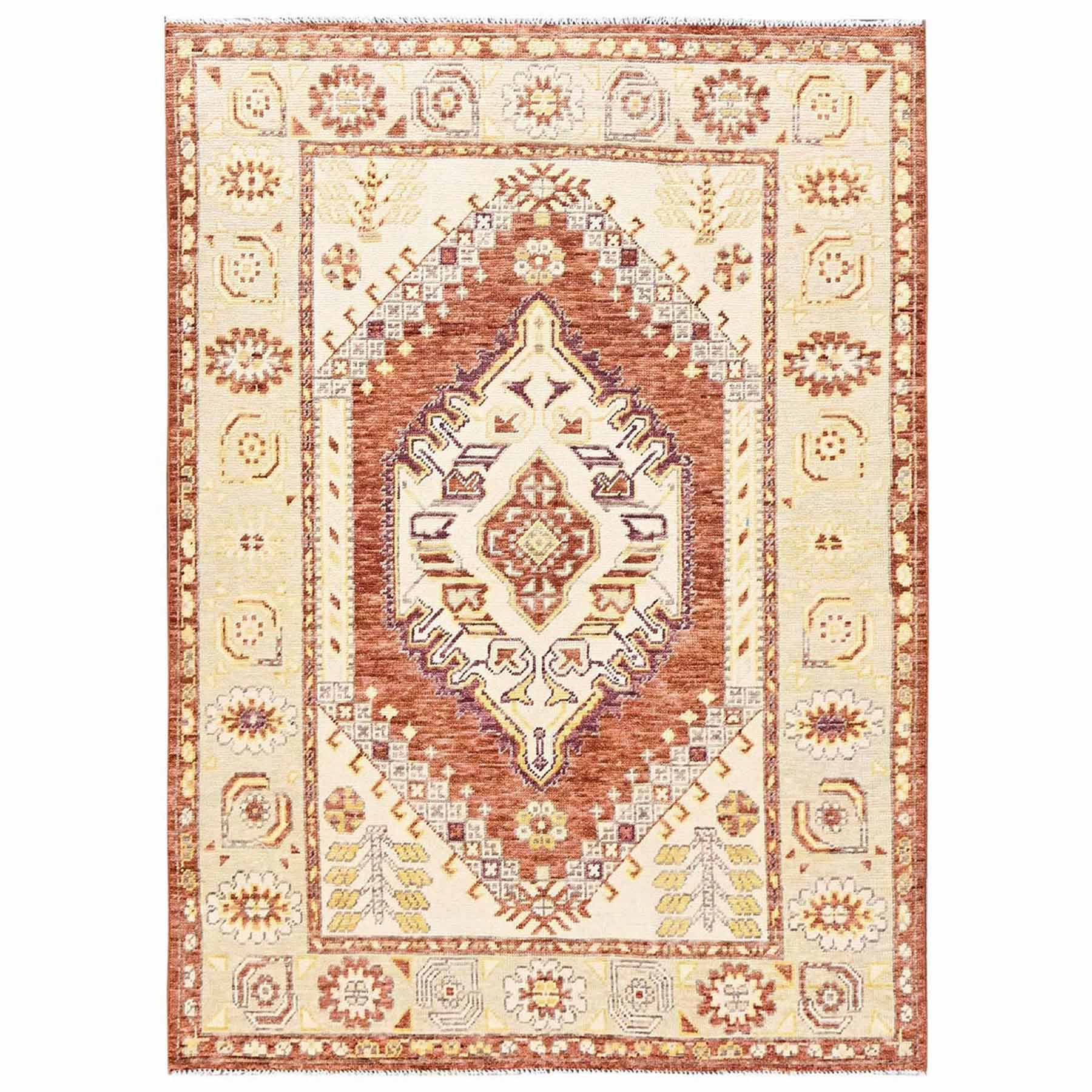 Oushak-And-Peshawar-Hand-Knotted-Rug-13930