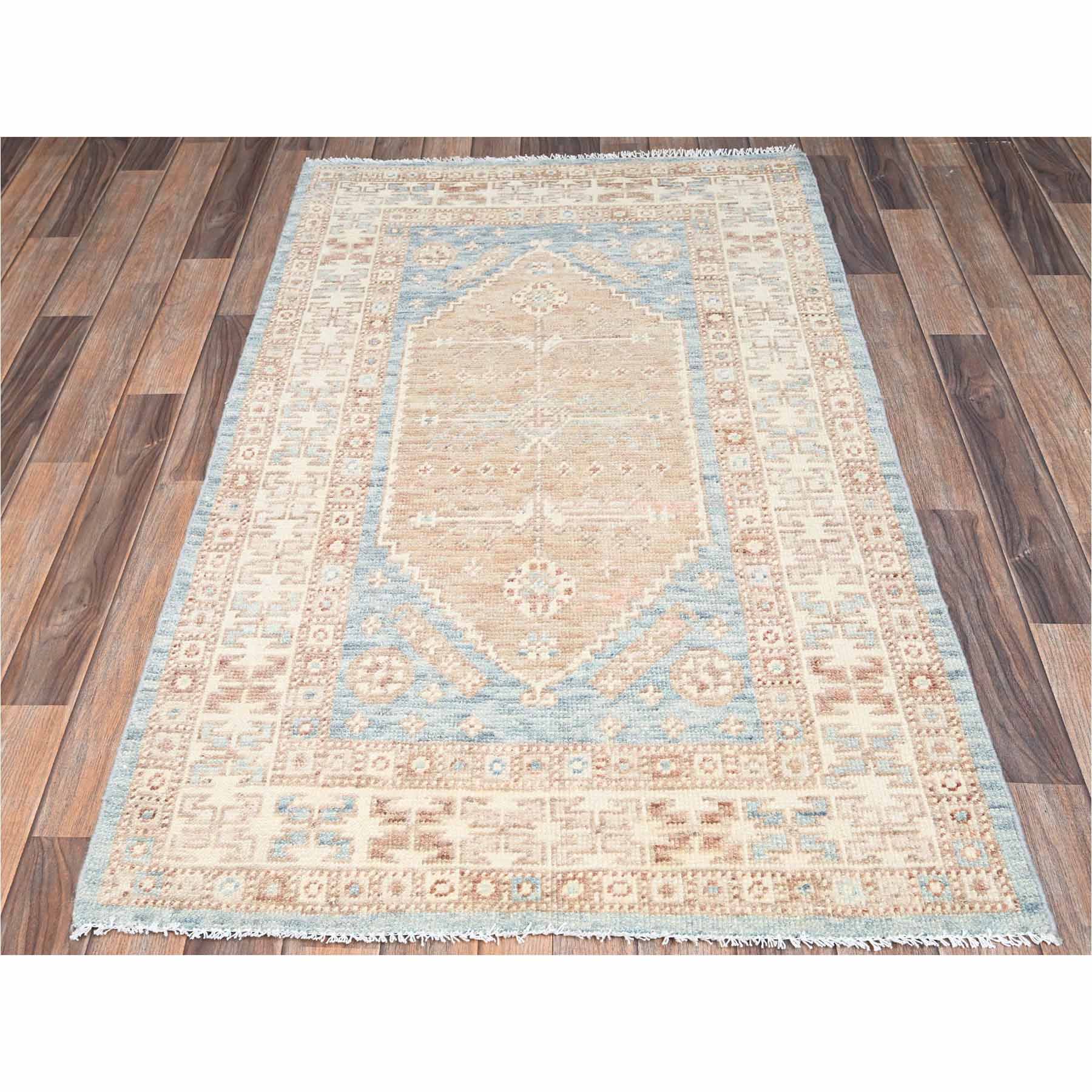 Oushak-And-Peshawar-Hand-Knotted-Rug-13945
