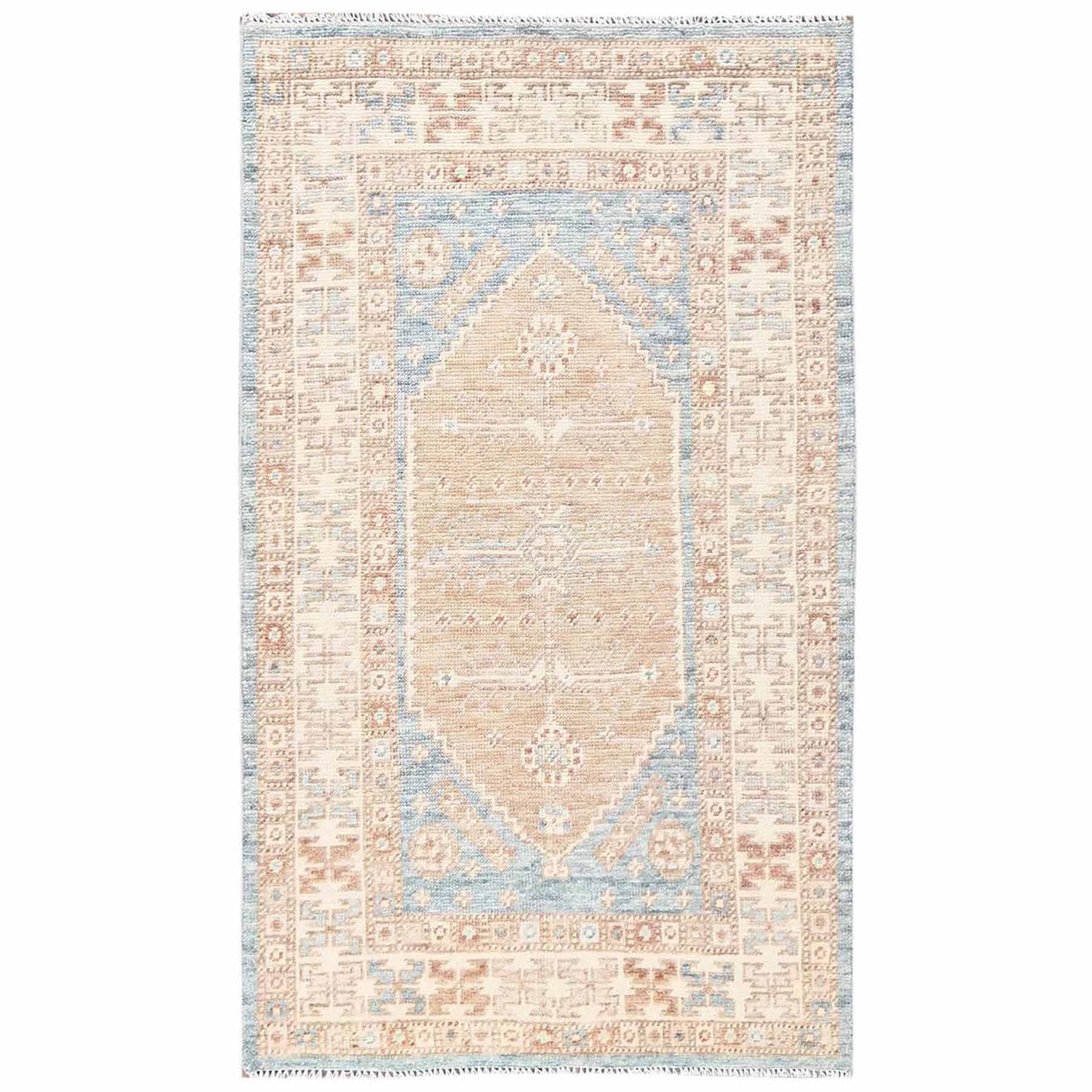 Oushak-And-Peshawar-Hand-Knotted-Rug-13950