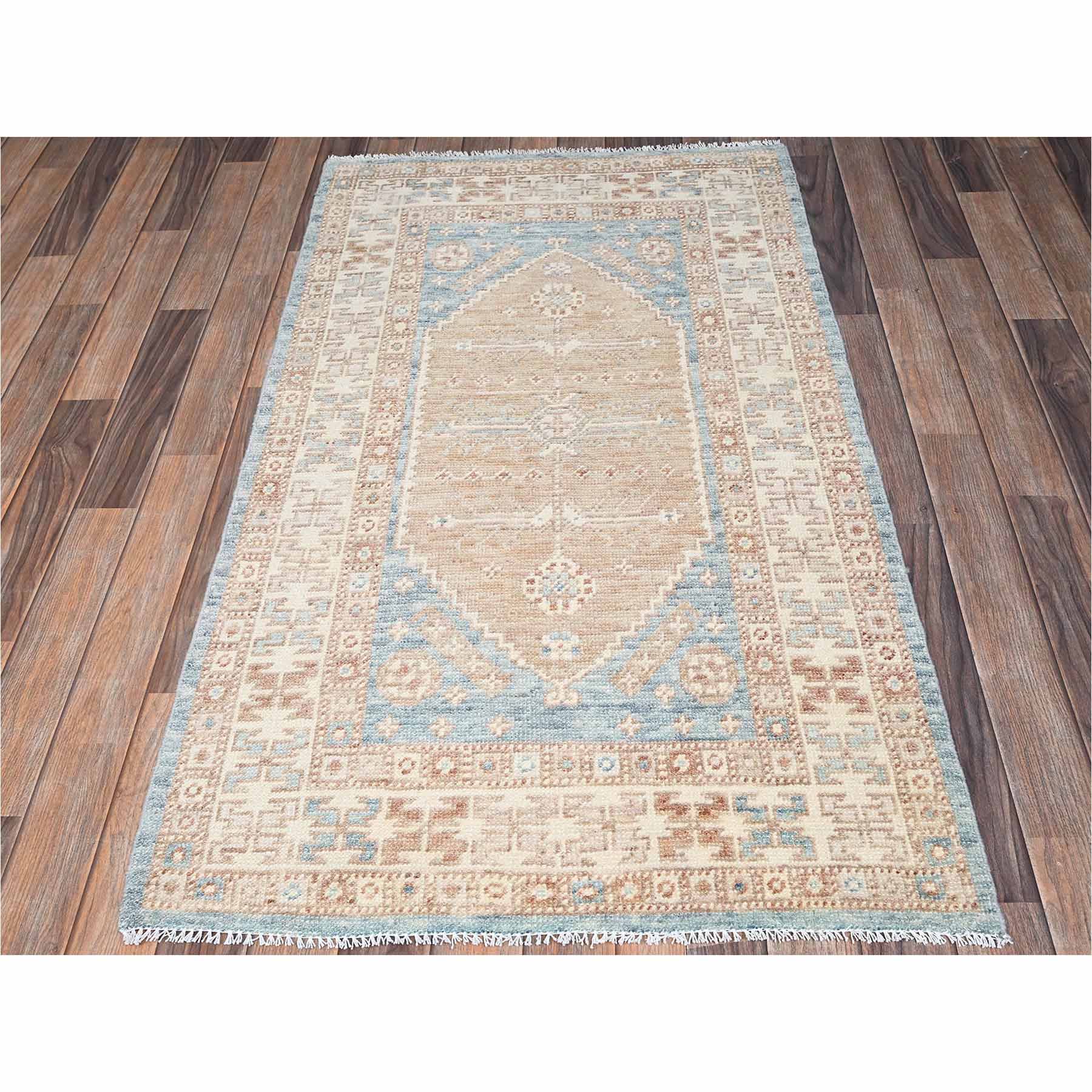 Oushak-And-Peshawar-Hand-Knotted-Rug-13950