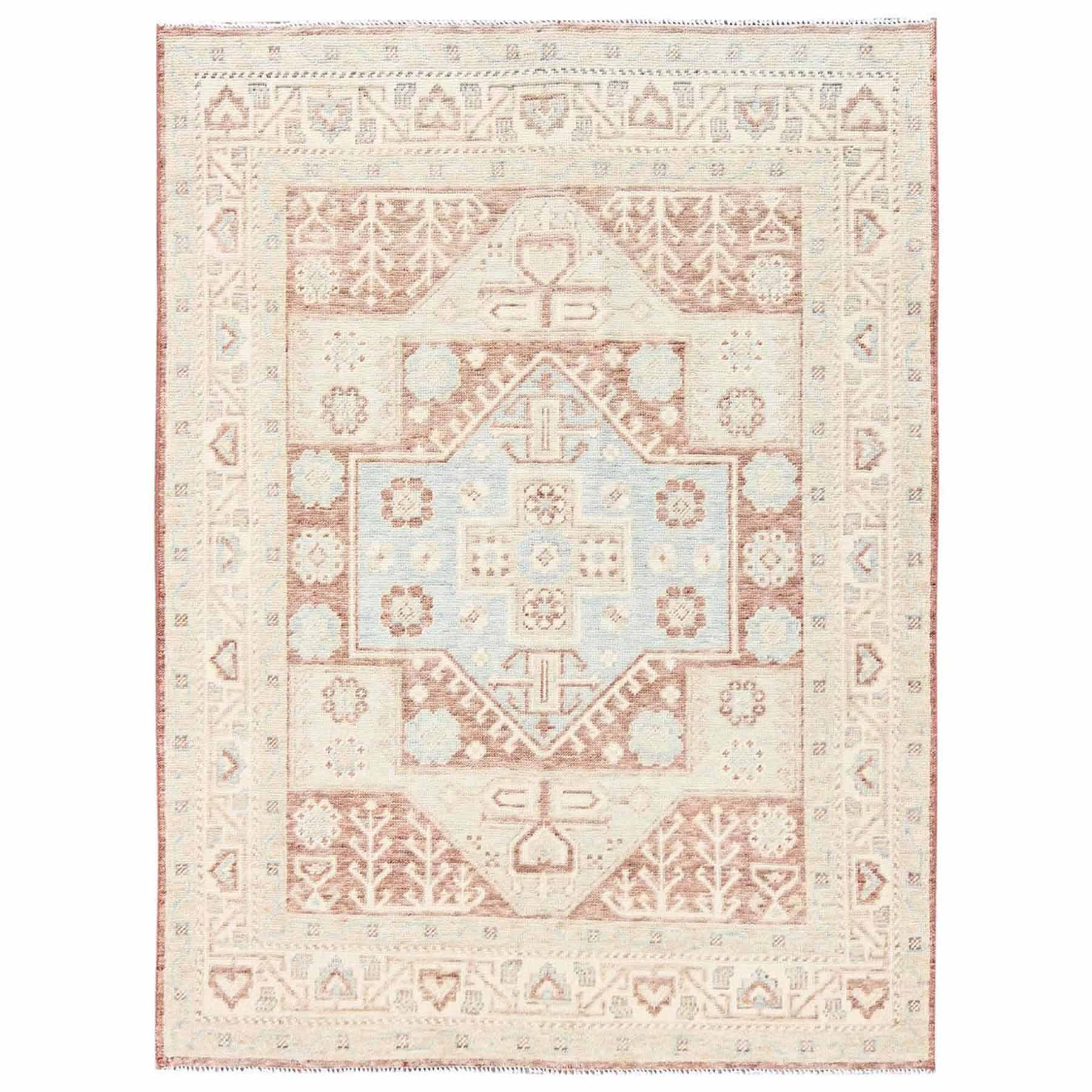 Oushak-And-Peshawar-Hand-Knotted-Rug-13970
