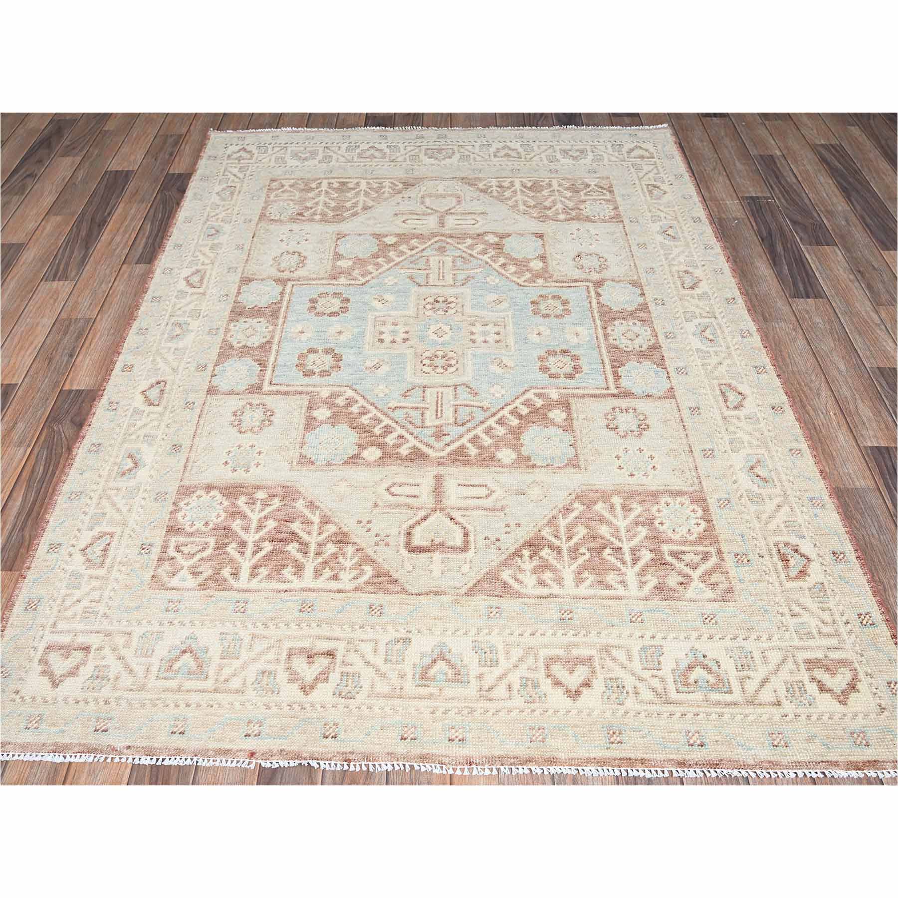 Oushak-And-Peshawar-Hand-Knotted-Rug-13970