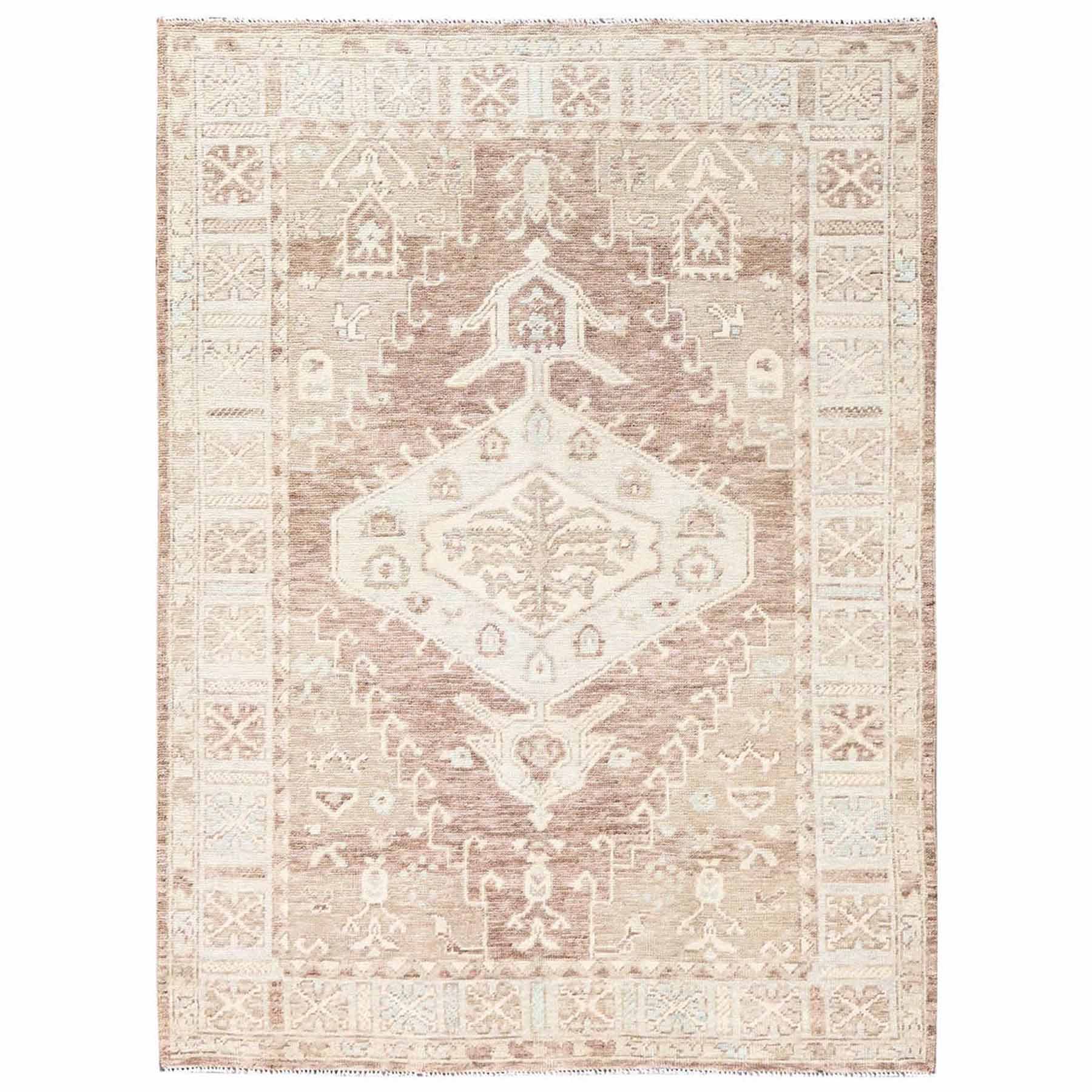Oushak-And-Peshawar-Hand-Knotted-Rug-13975