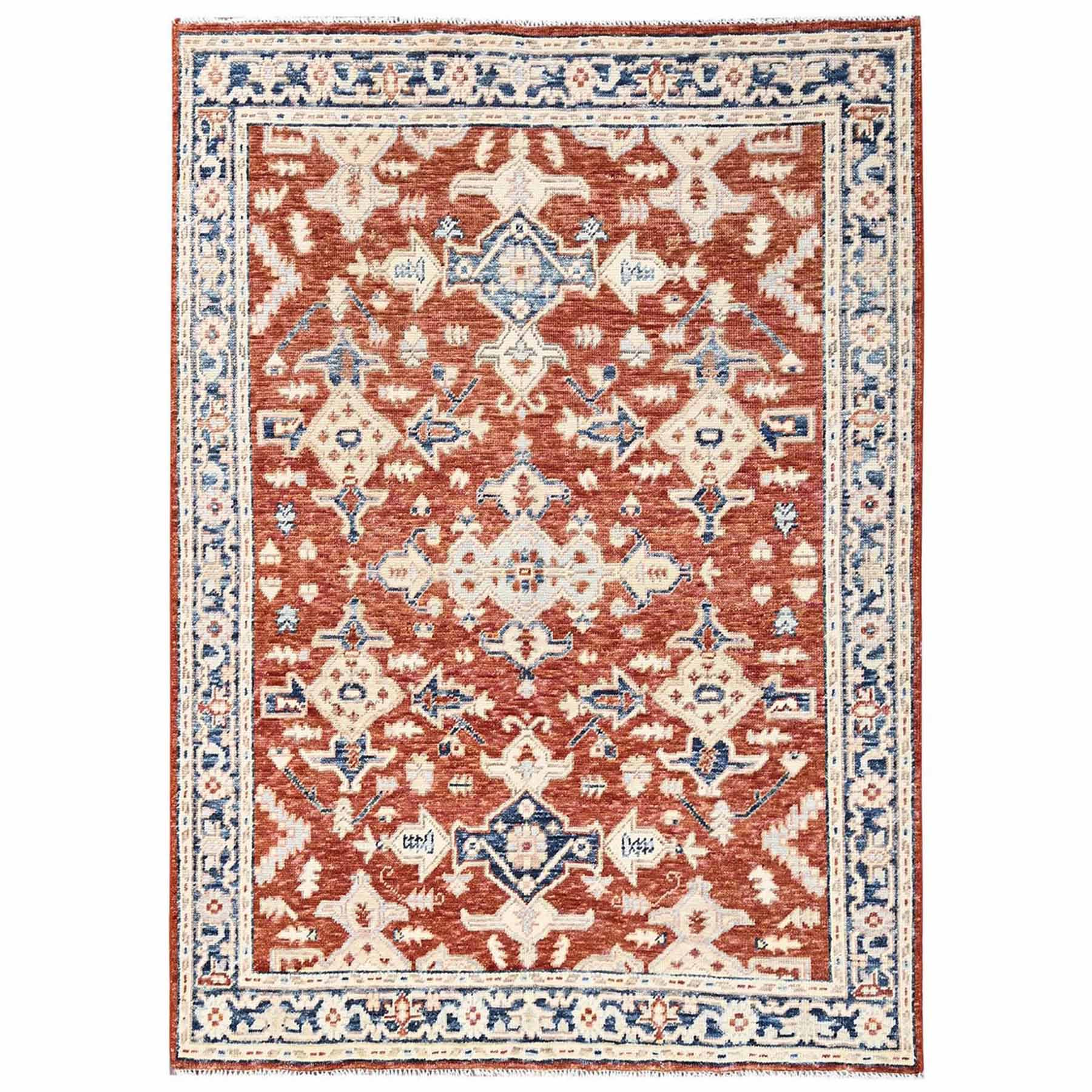 Oushak-And-Peshawar-Hand-Knotted-Rug-13985