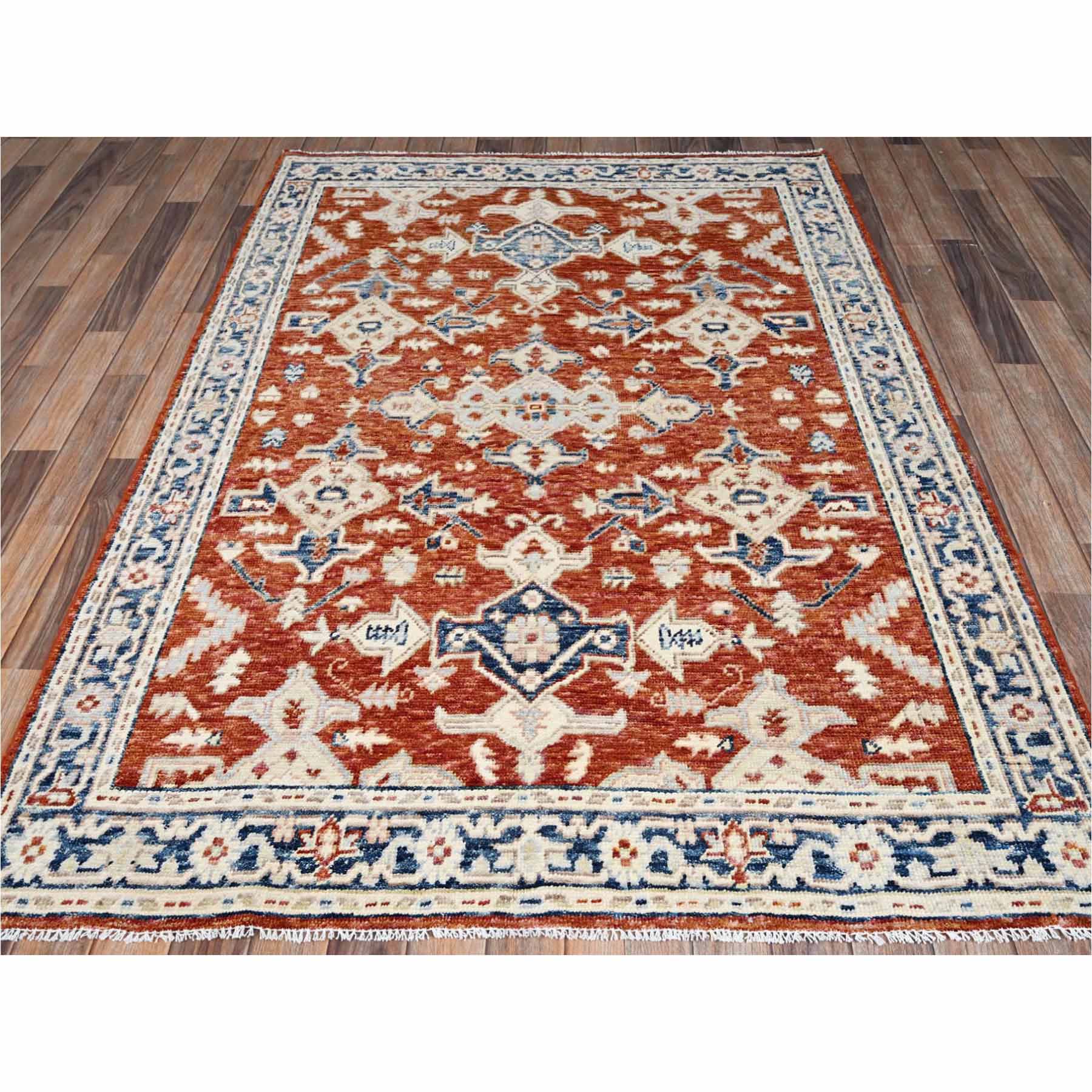 Oushak-And-Peshawar-Hand-Knotted-Rug-13985