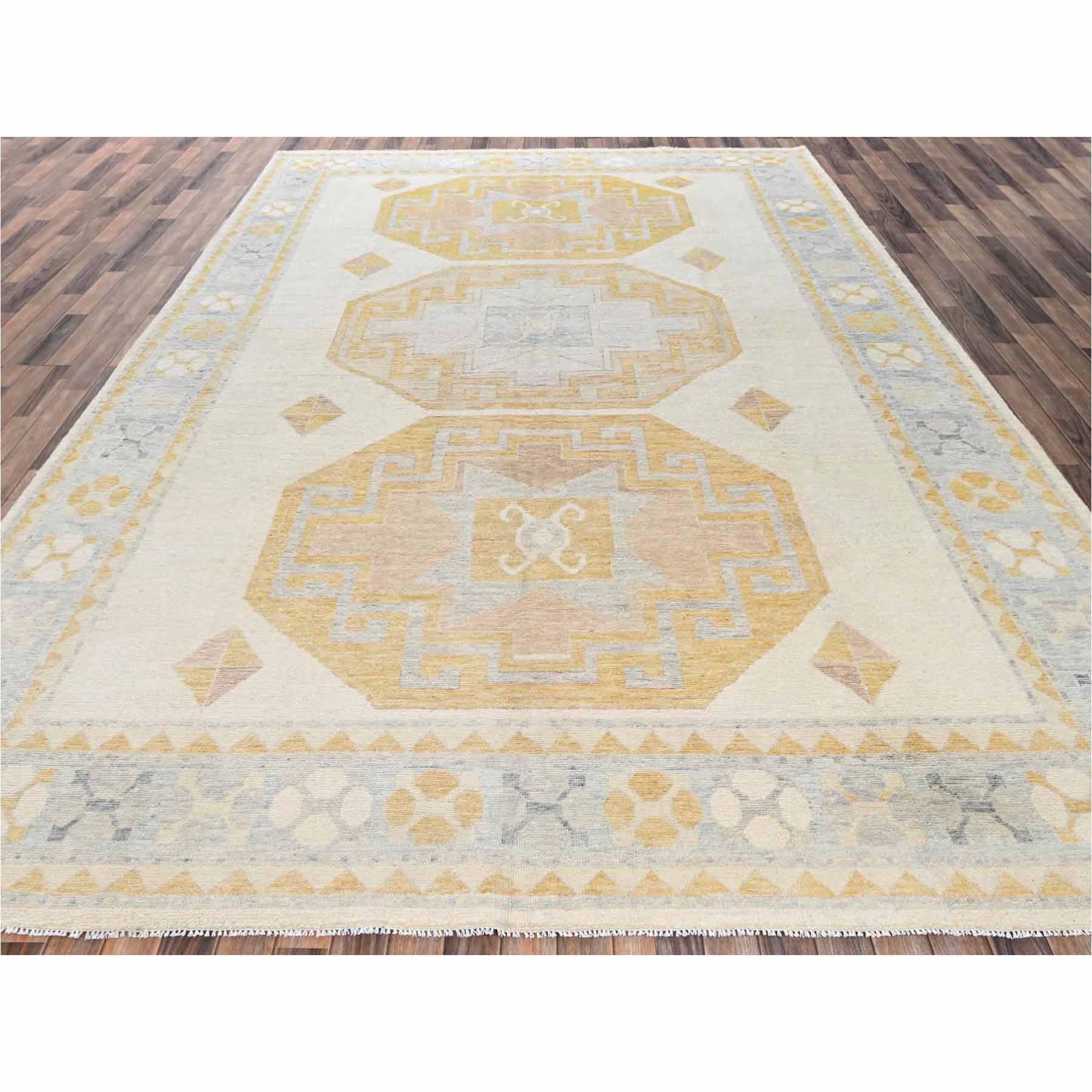 Oushak-And-Peshawar-Hand-Knotted-Rug-14030
