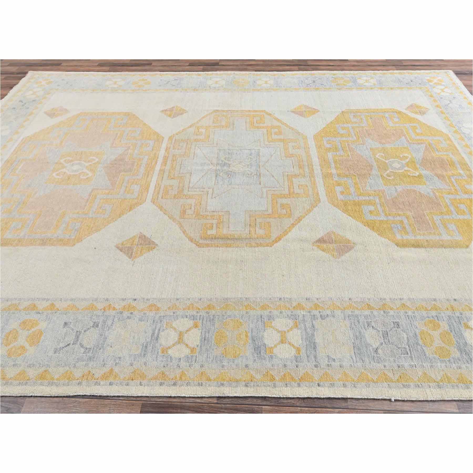 Oushak-And-Peshawar-Hand-Knotted-Rug-14030