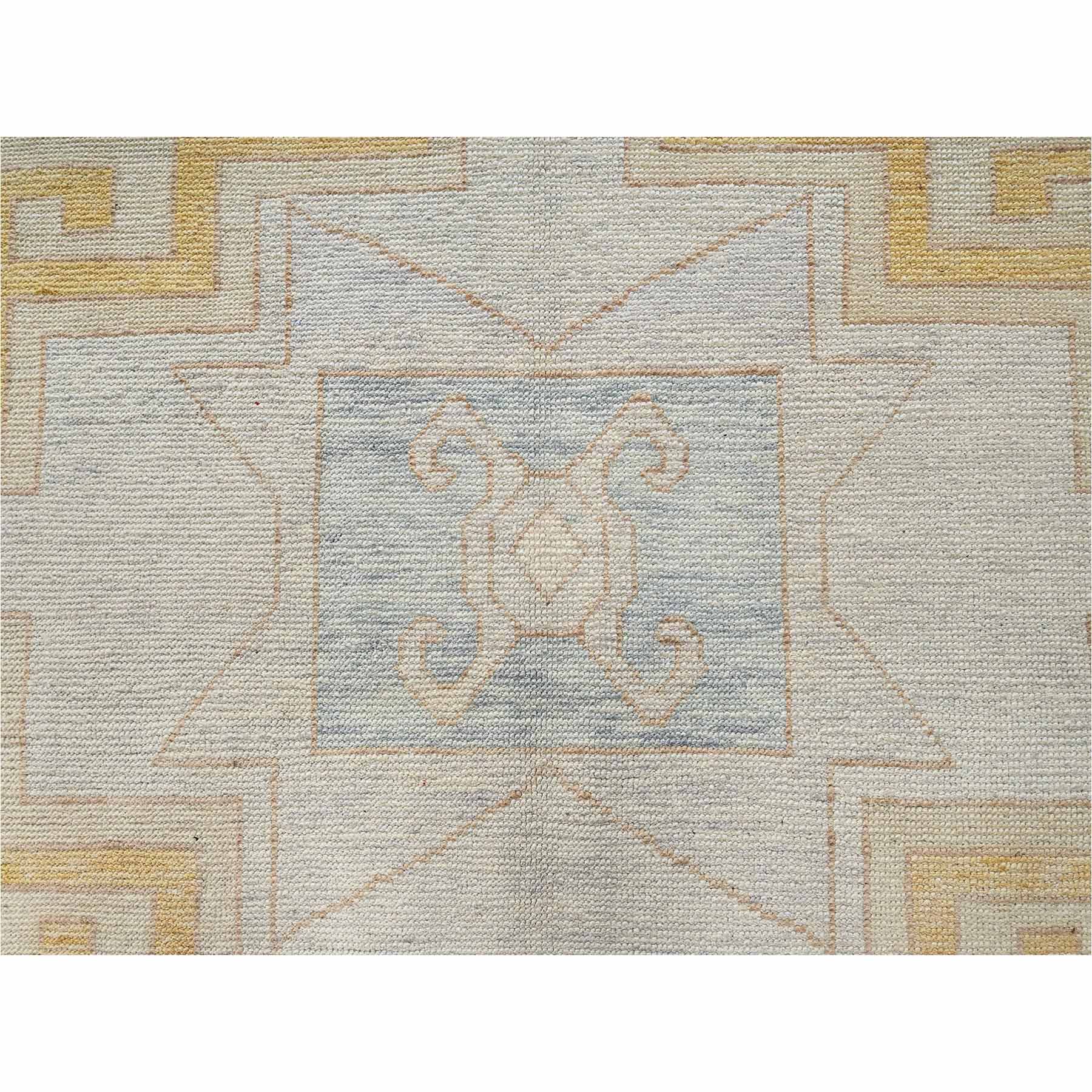 Oushak-And-Peshawar-Hand-Knotted-Rug-14030