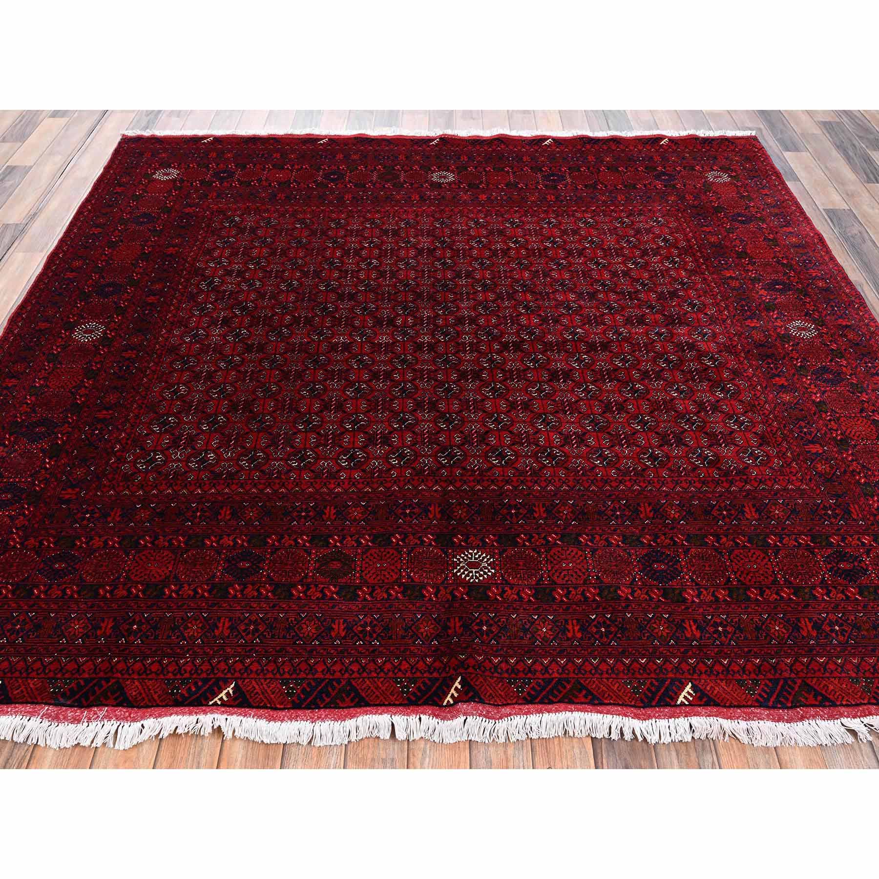 Tribal-Geometric-Hand-Knotted-Rug-12505