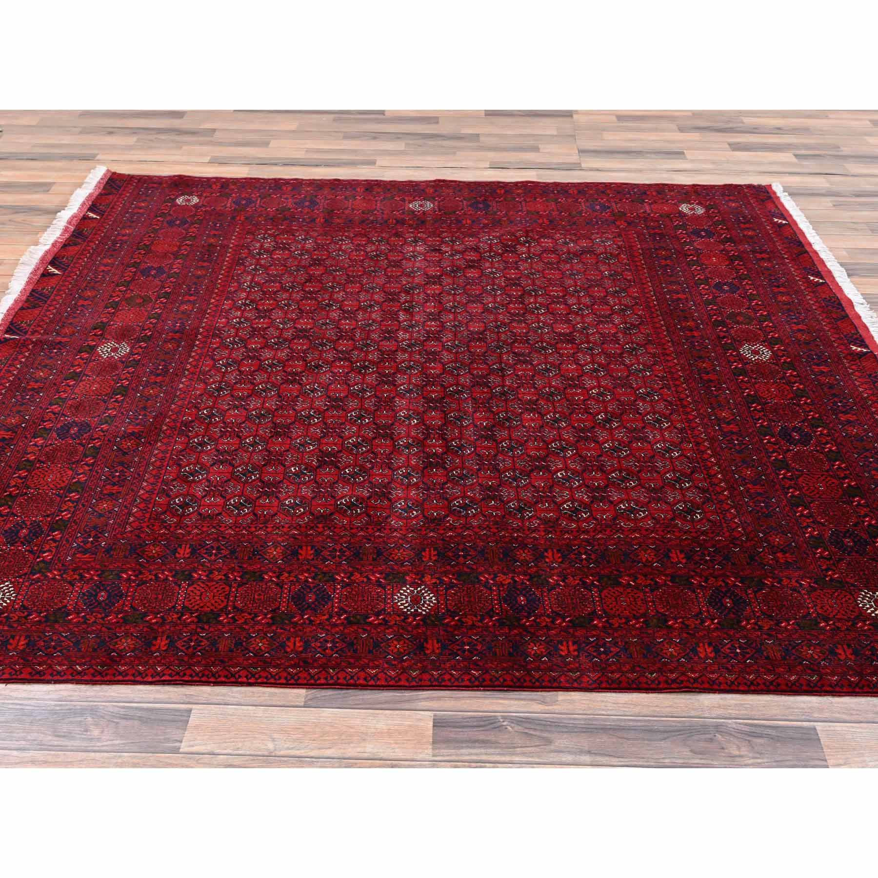 Tribal-Geometric-Hand-Knotted-Rug-12505