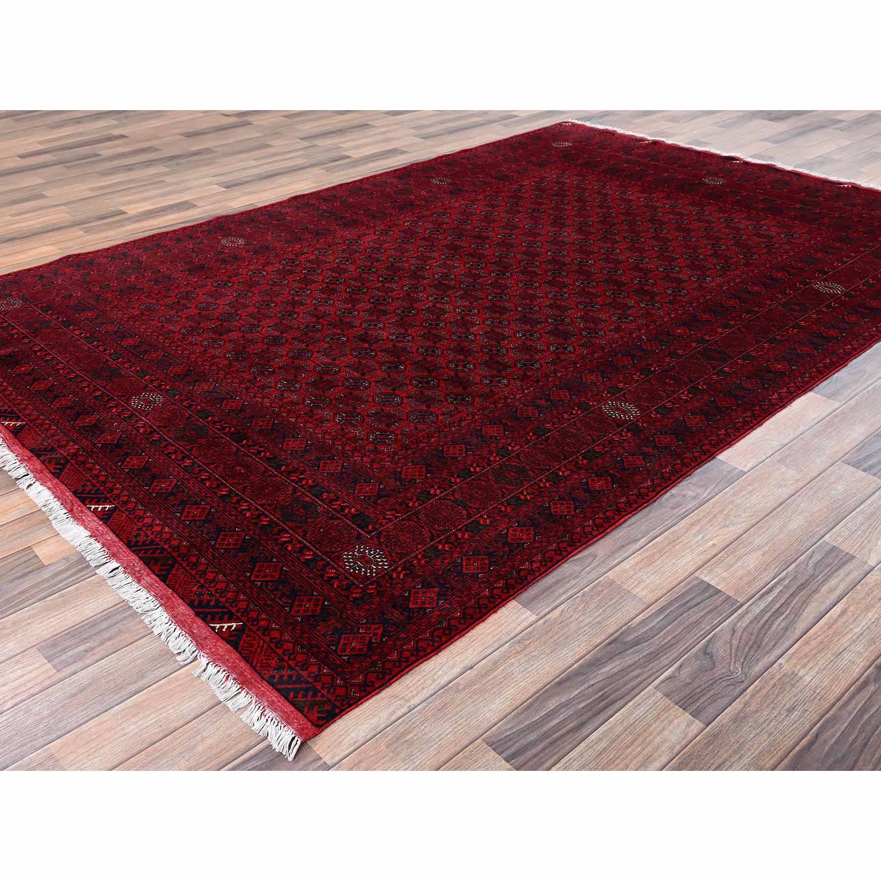 Tribal-Geometric-Hand-Knotted-Rug-12510